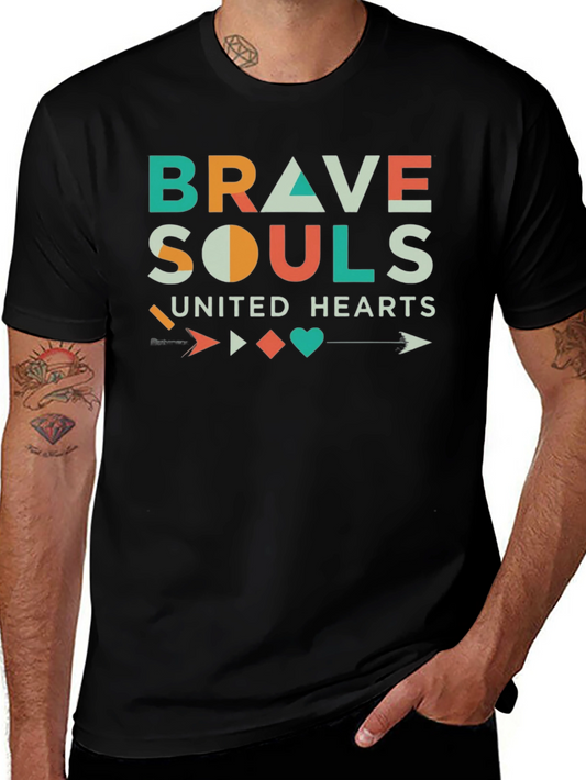 Brave Souls United Hearts Graphic T-Shirt