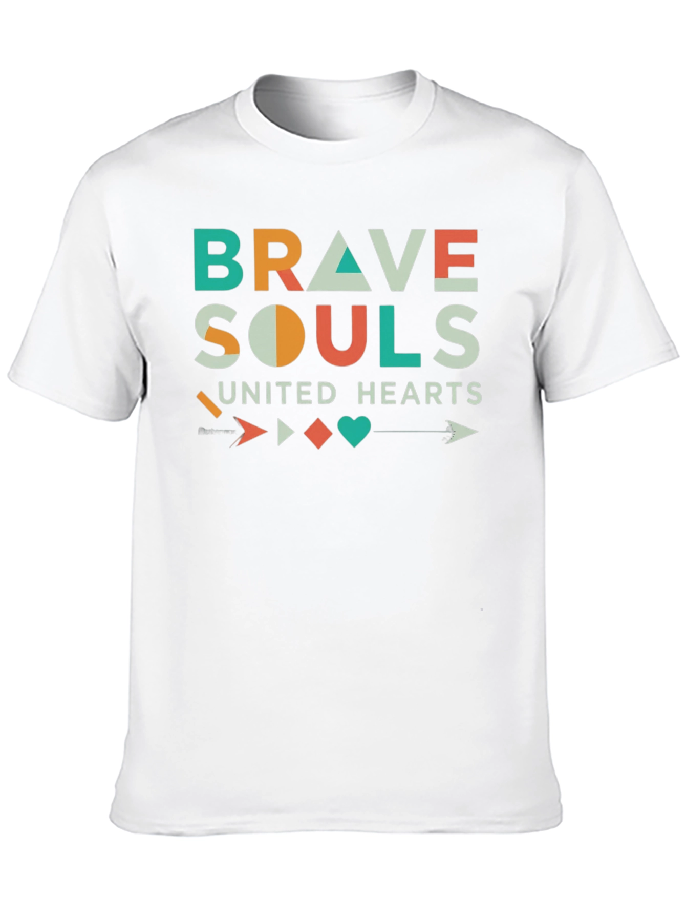 Brave Souls United Hearts Graphic T-Shirt