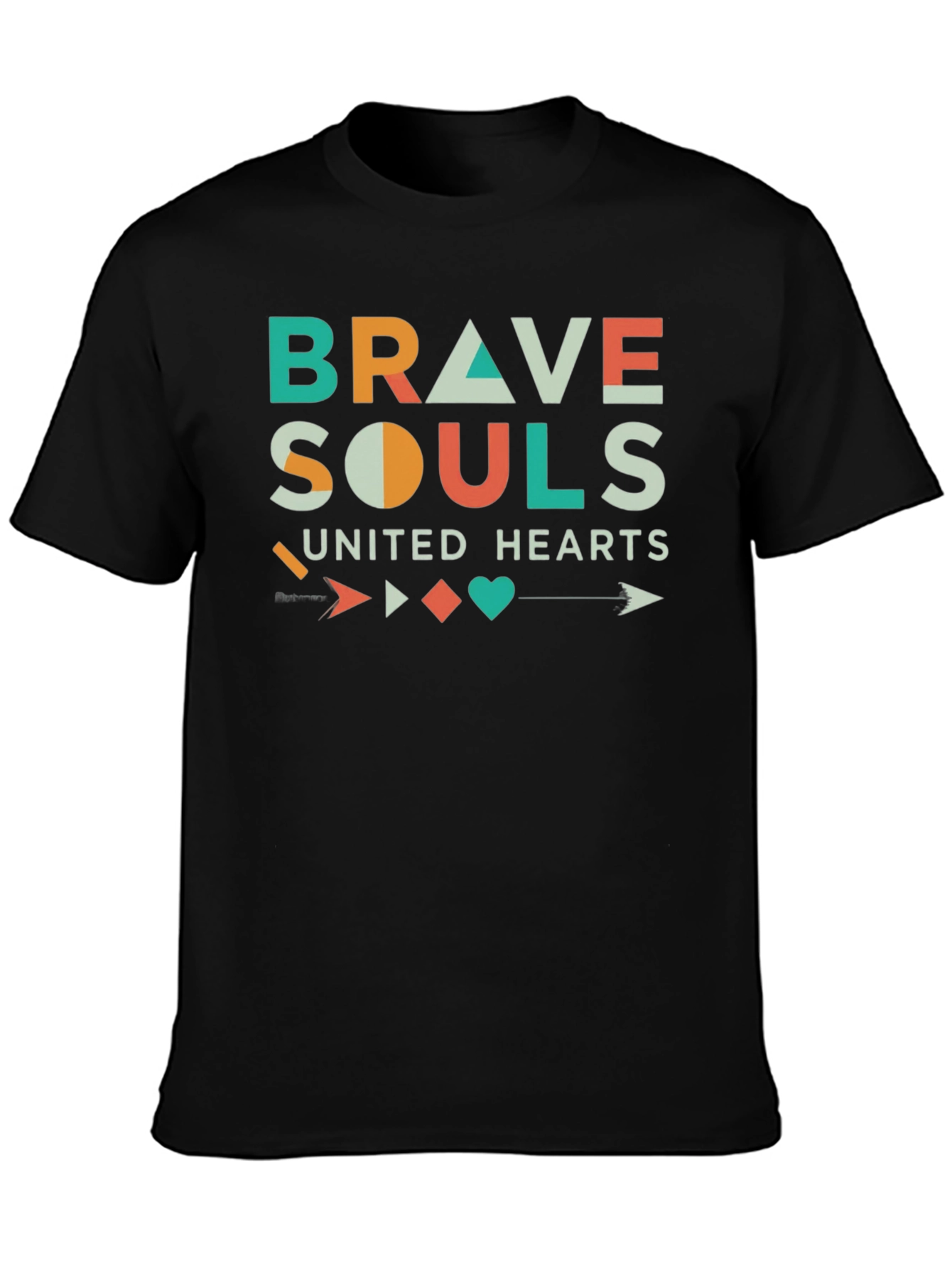 Brave Souls United Hearts Graphic T-Shirt