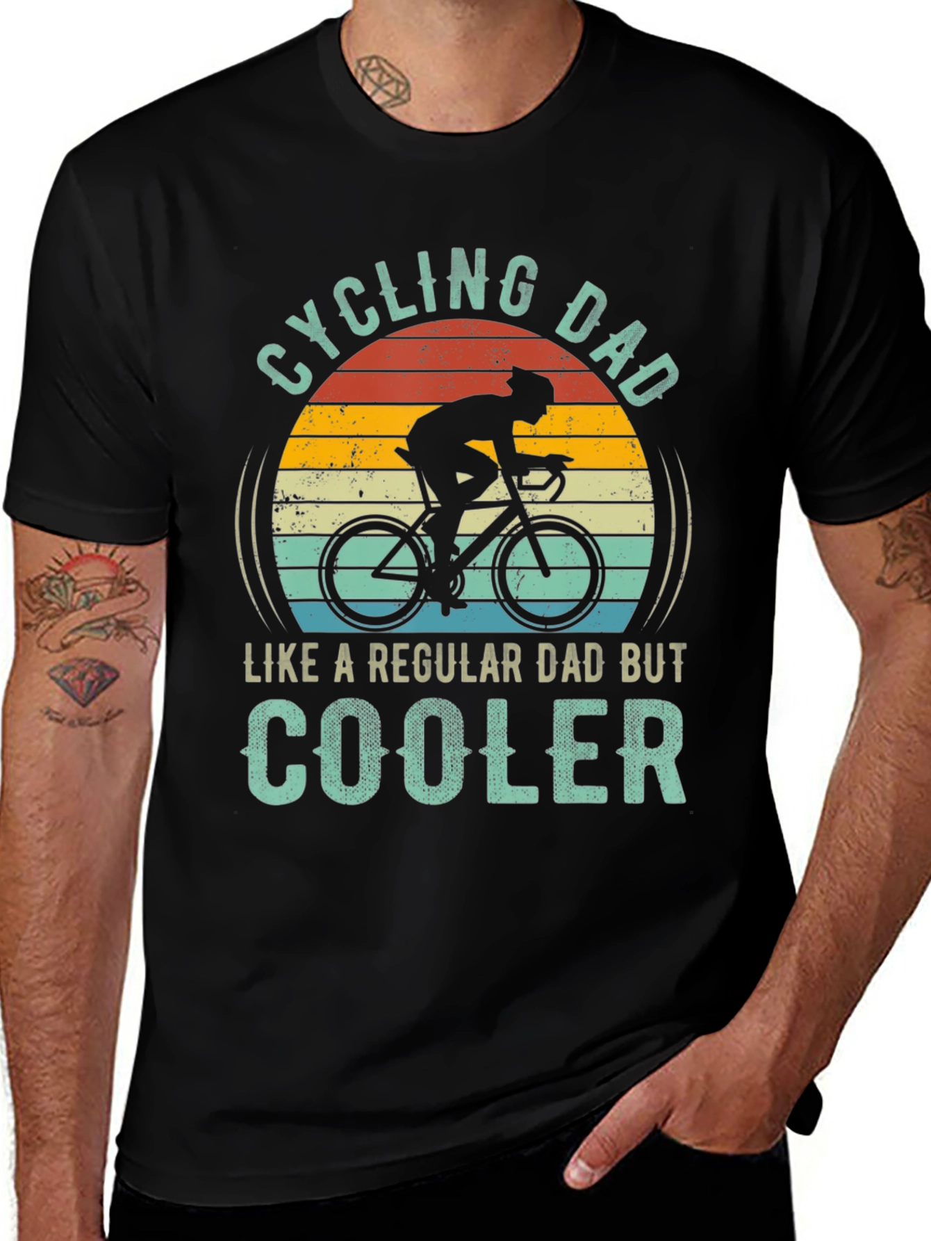 Cycling Dad T-Shirt - Cool Dad Edition