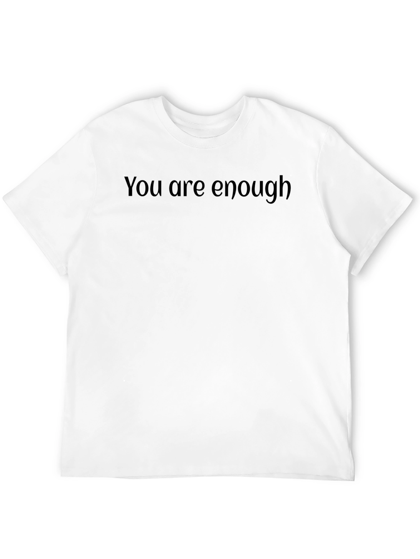 You Are Enough Black Graphic Tee