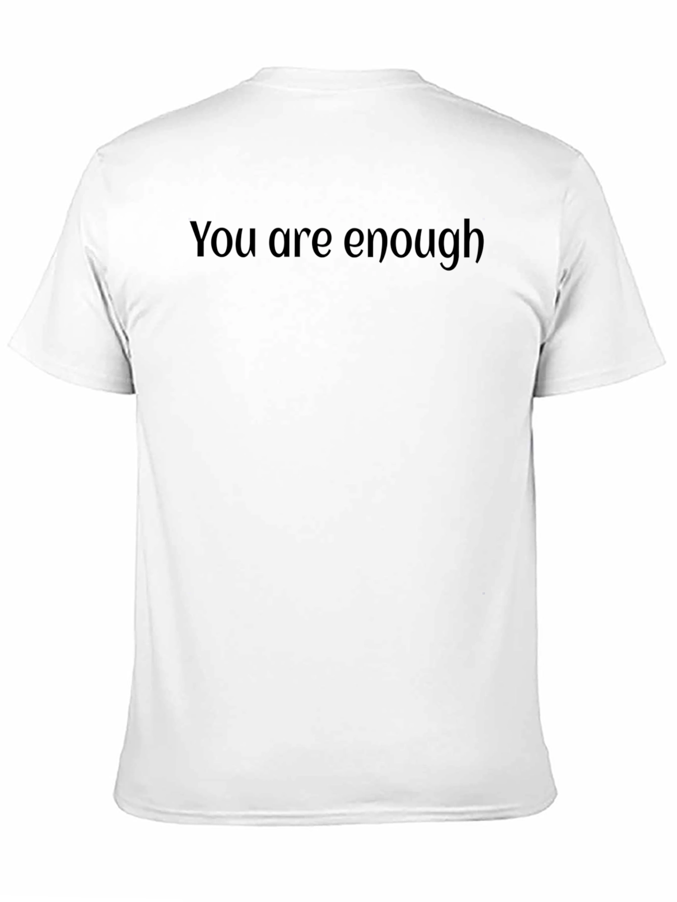 You Are Enough Black Graphic Tee