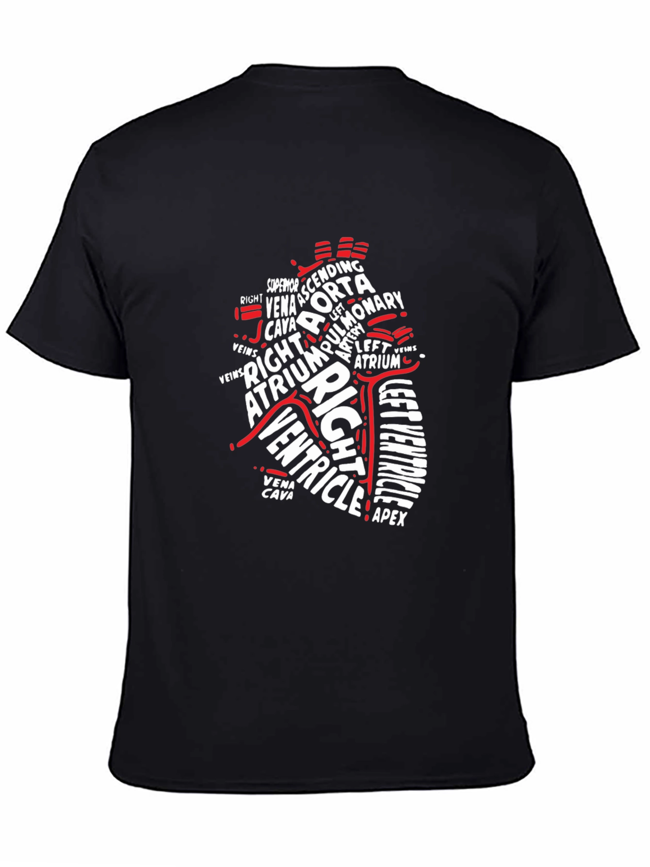 Anatomical Heart T-Shirt - Medical Typography Design