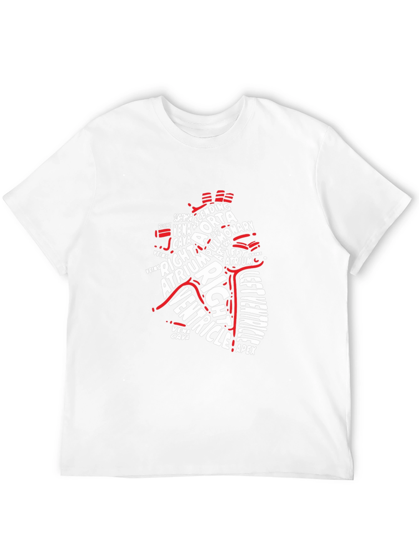 Anatomical Heart T-Shirt - Medical Typography Design