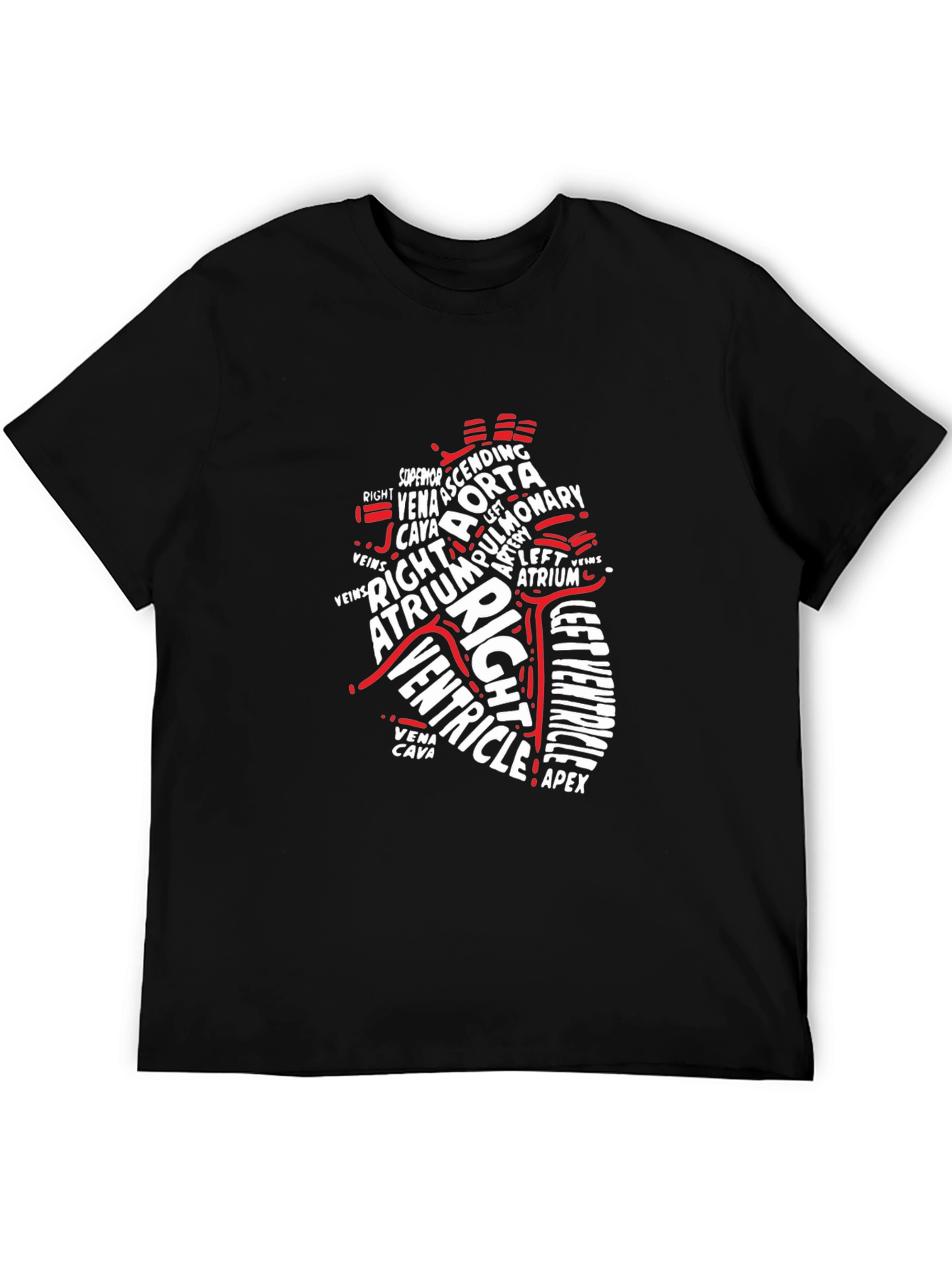Anatomical Heart T-Shirt - Medical Typography Design