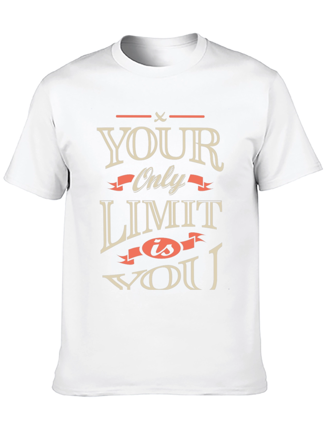 Motivational Your Only Limit is You Black T-Shirt