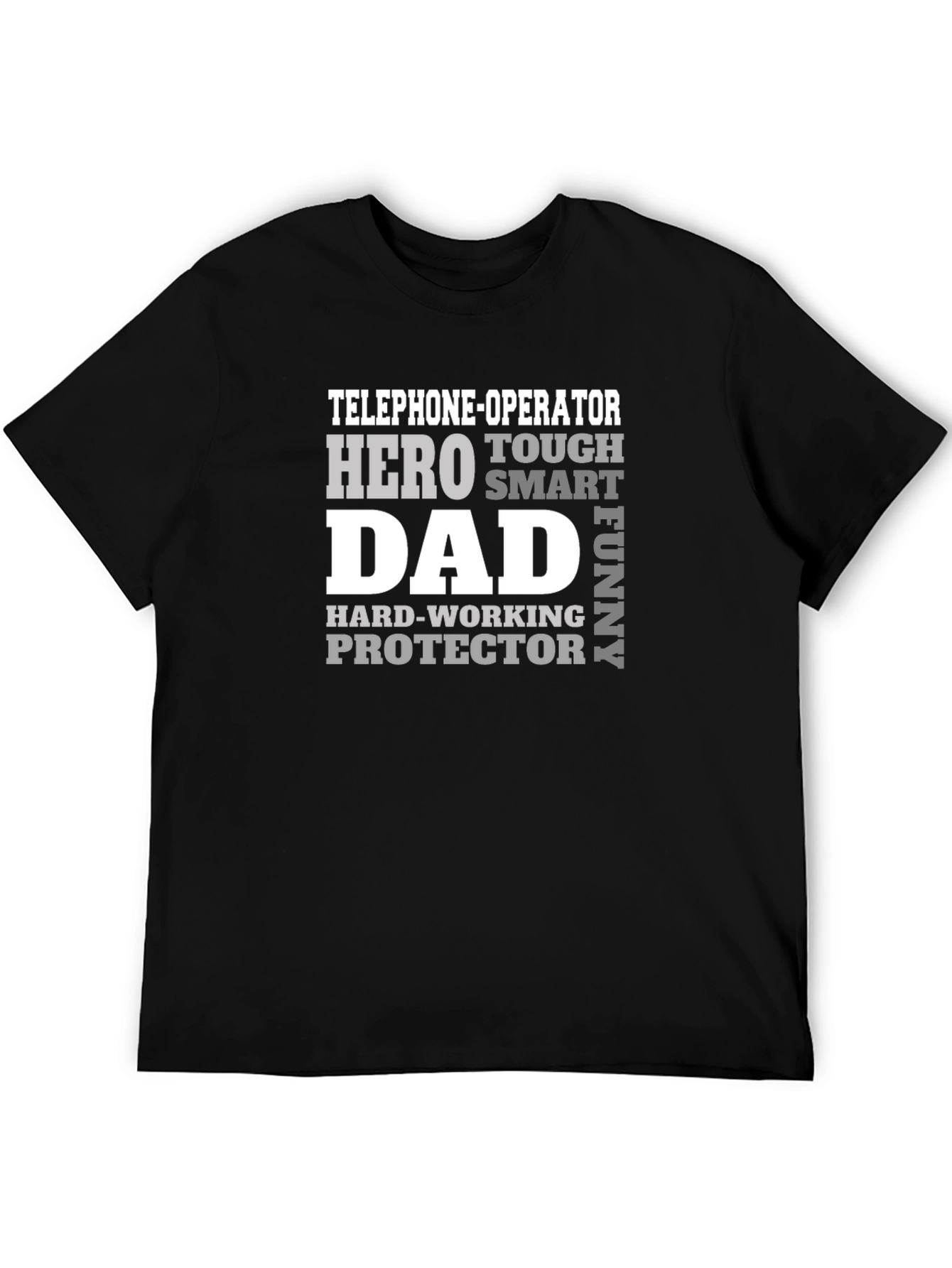 Telephone Operator Dad Hero Graphic T-Shirt