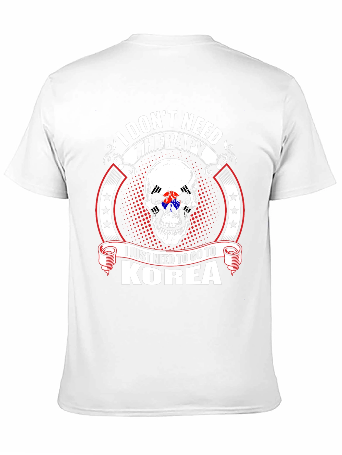 Korea Therapy Skull Graphic T-Shirt