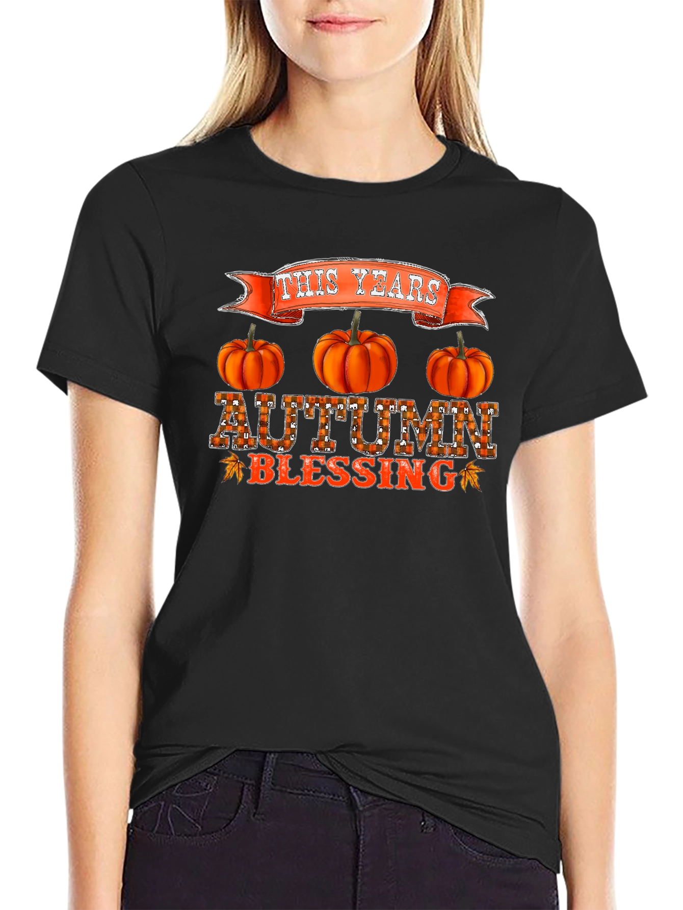 Autumn Blessings T-Shirt Pumpkin Fall Season