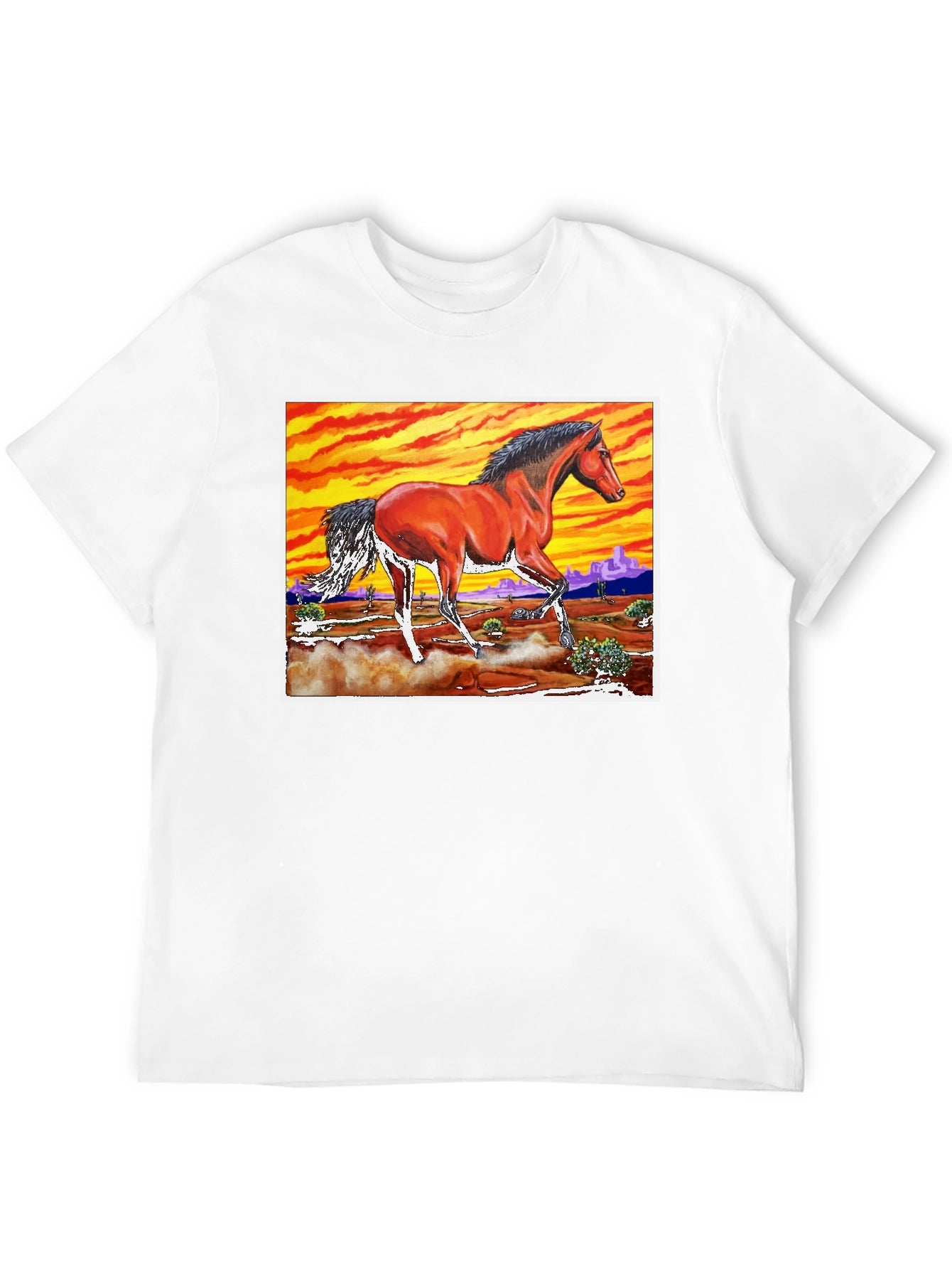 Horse Desert Sunset T-Shirt