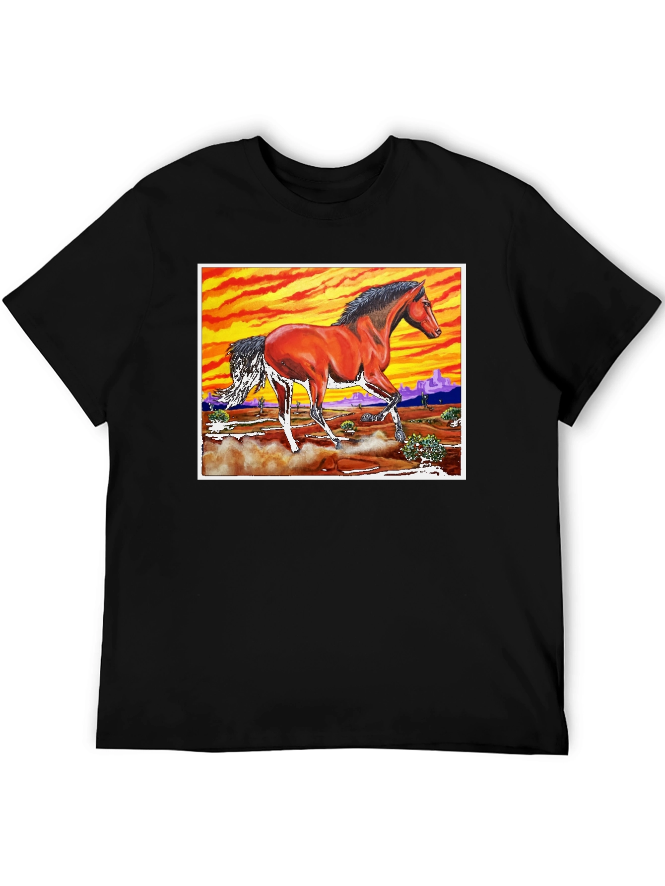 Horse Desert Sunset T-Shirt