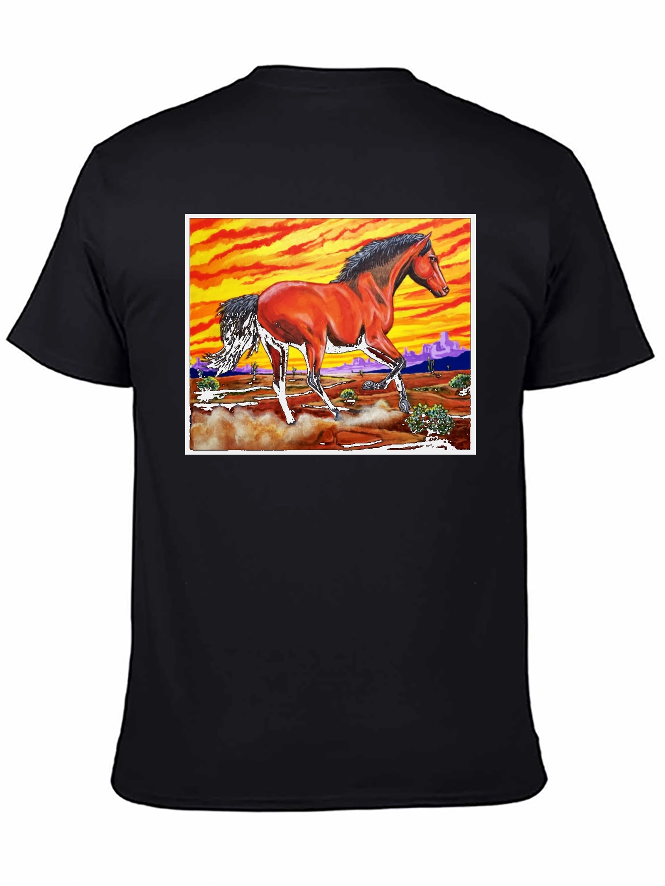 Horse Desert Sunset T-Shirt