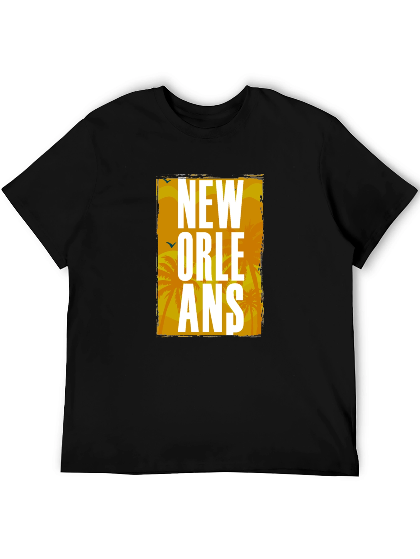 New Orleans Graphic Tee - Mens Black T-Shirt