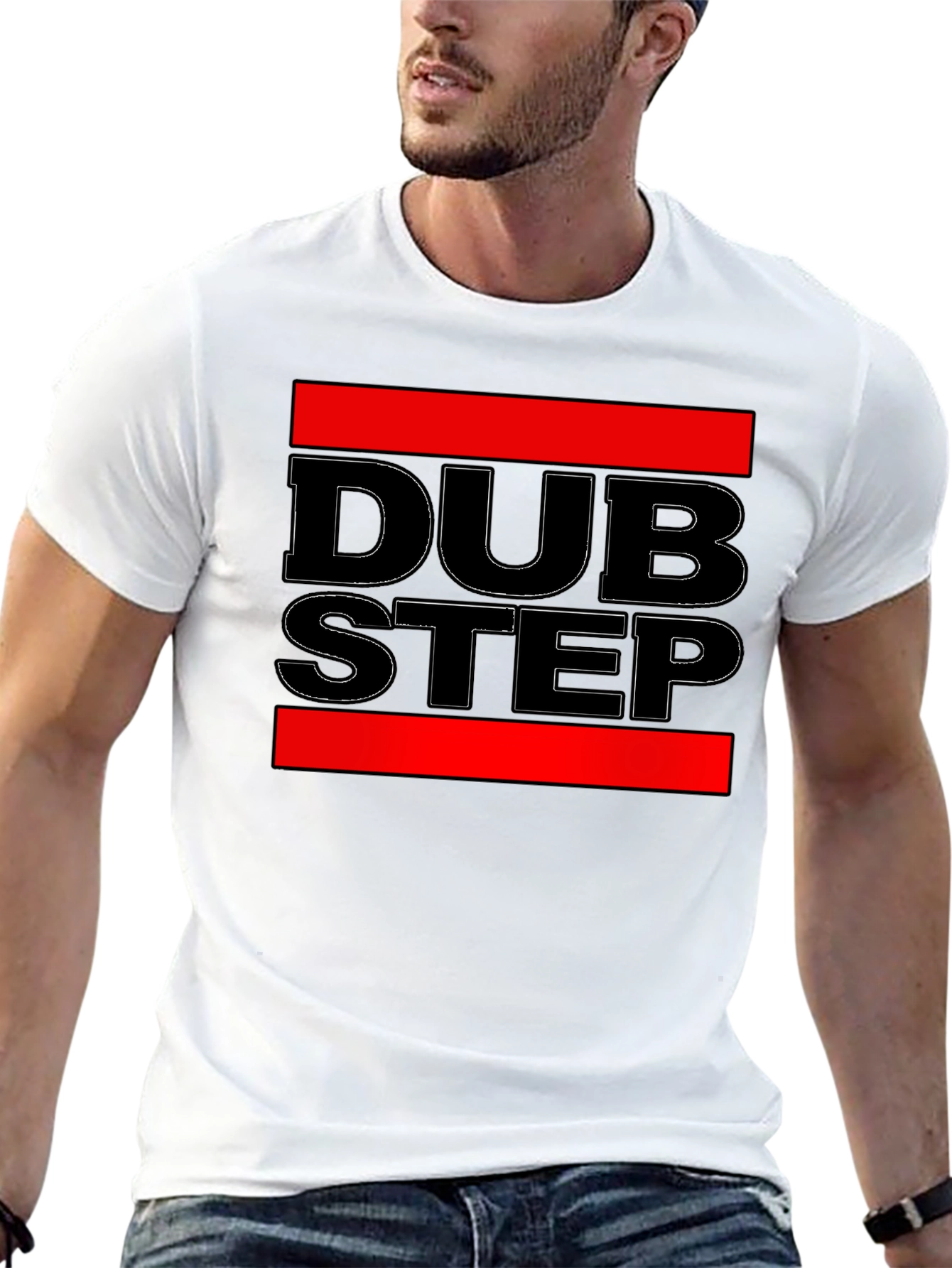Dubstep Graphic Tee - Bold Black T-Shirt