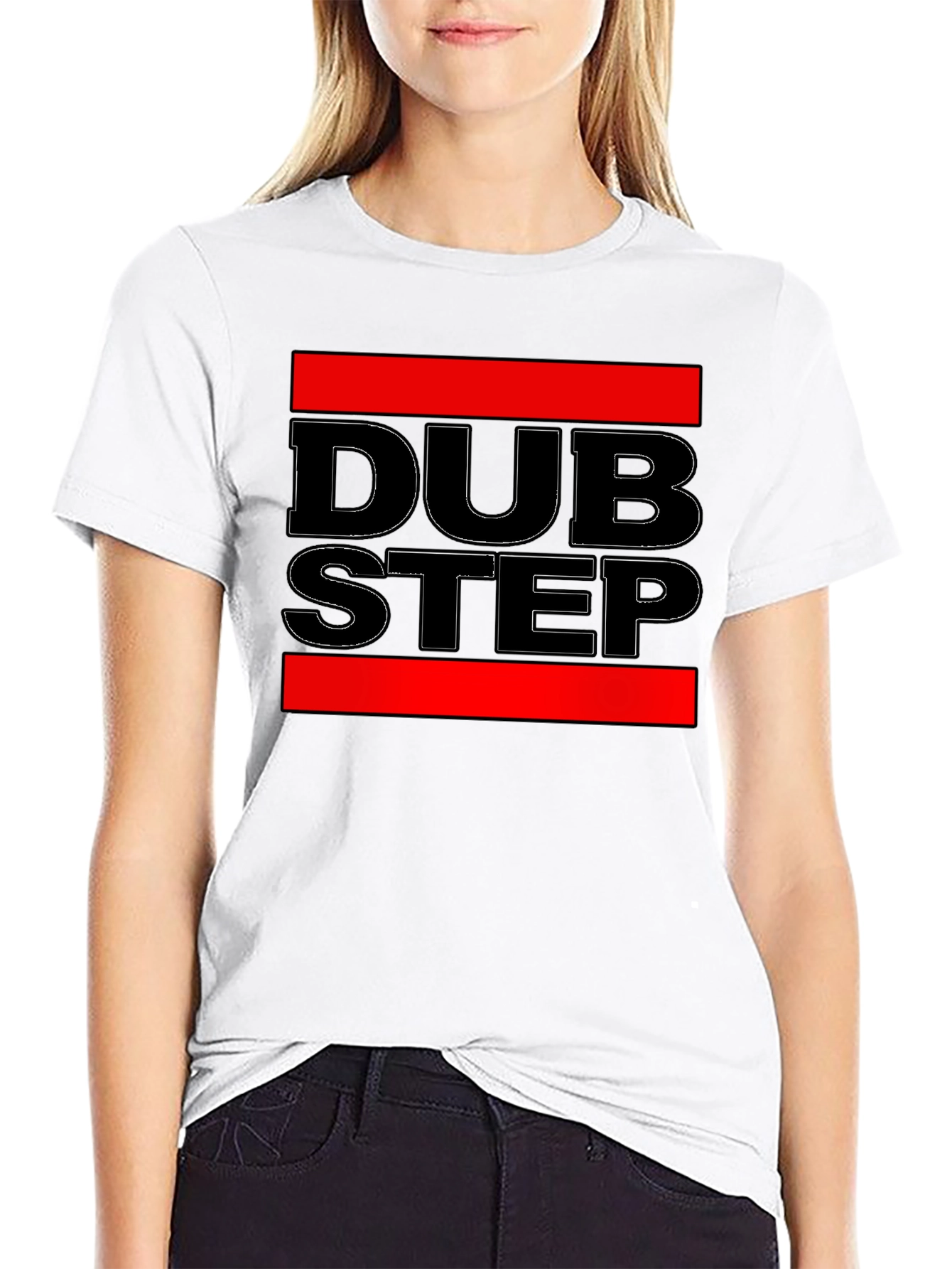Dubstep Graphic Tee - Bold Black T-Shirt
