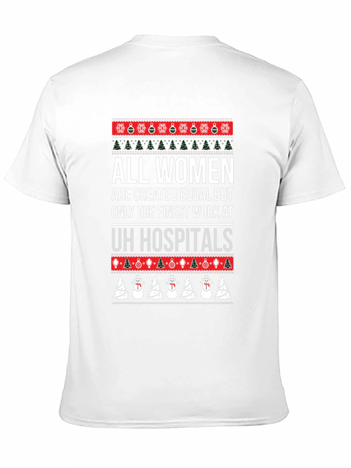 Funny Womens Hospital Christmas Graphic T-Shirt
