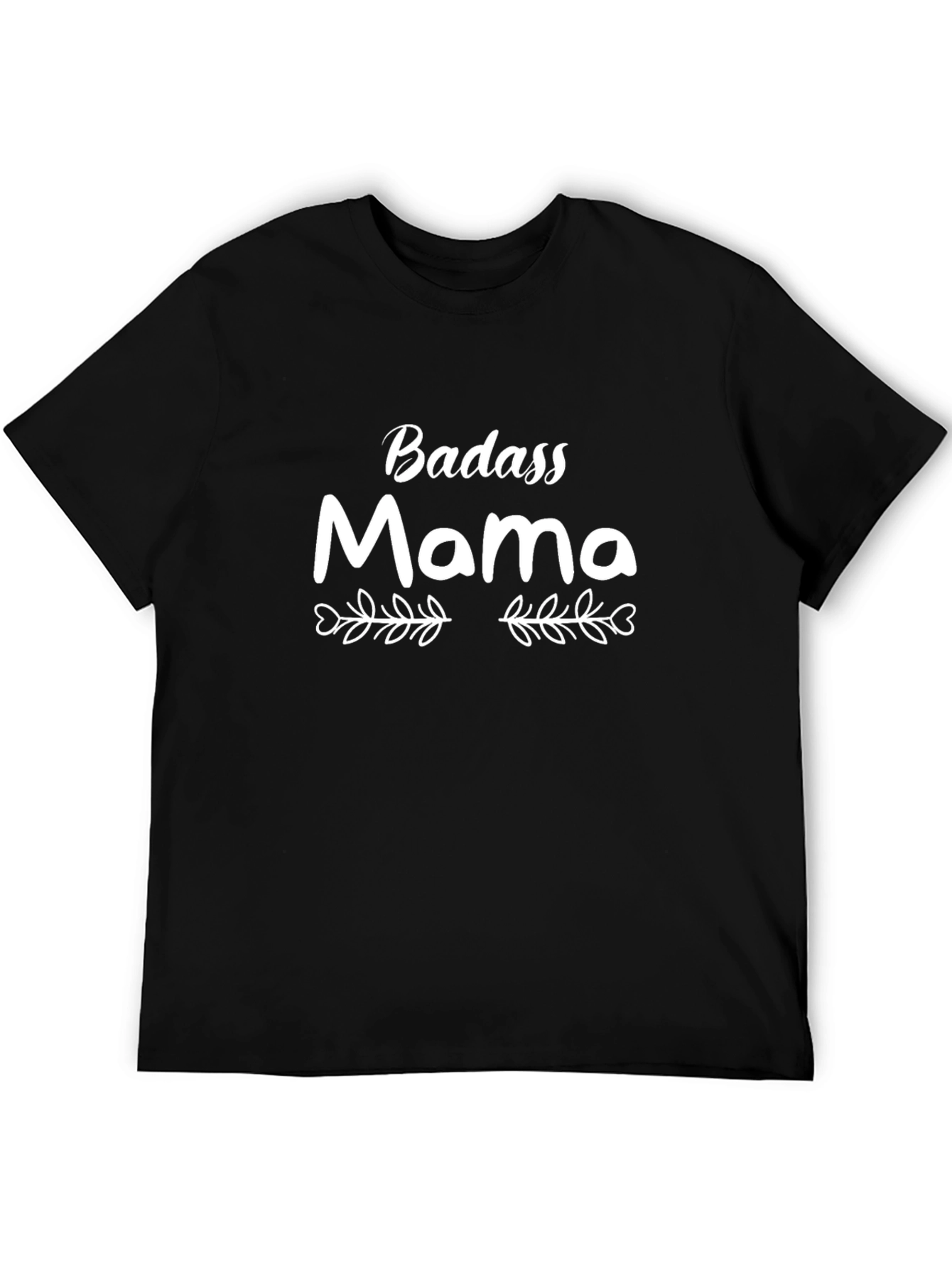 Badass Mama Graphic T-Shirt - Black Crew Neck