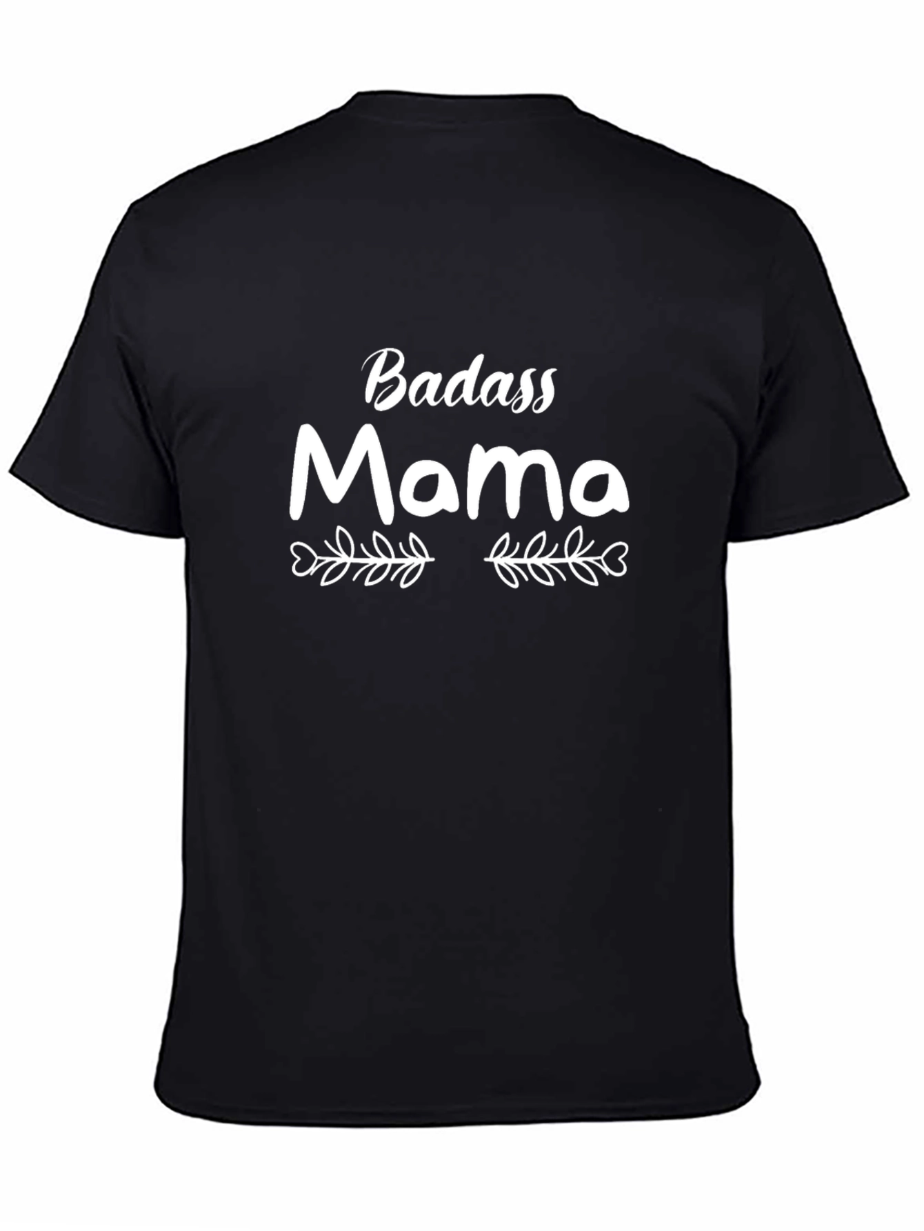 Badass Mama Graphic T-Shirt - Black Crew Neck