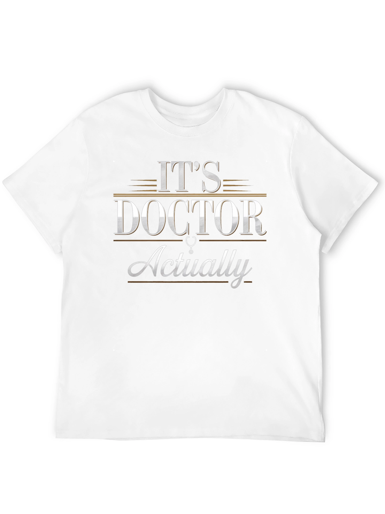 Its Doctor Actually Black T-Shirt