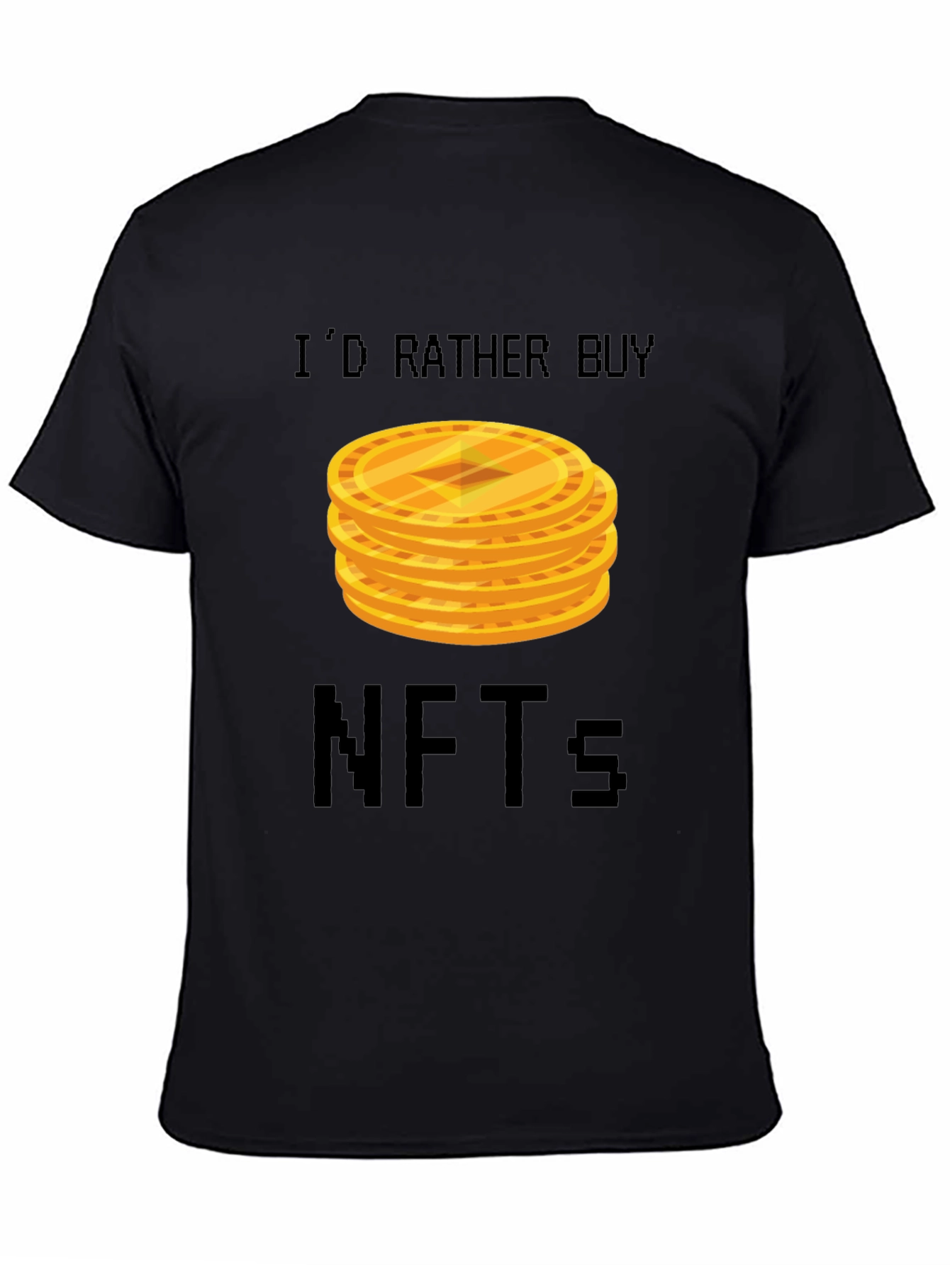 Id Rather Buy NFTs Graphic Tee - Black