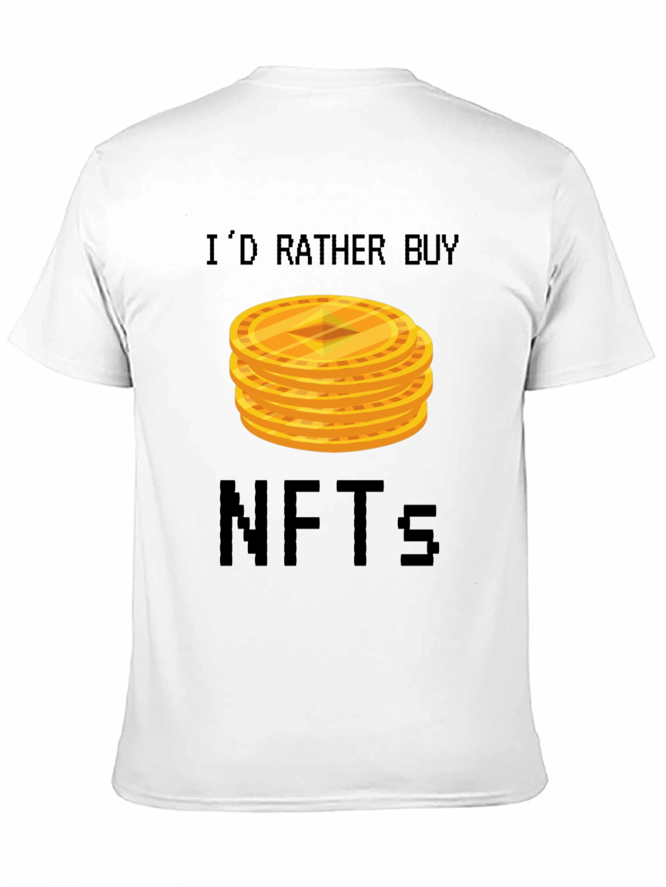 Id Rather Buy NFTs Graphic Tee - Black