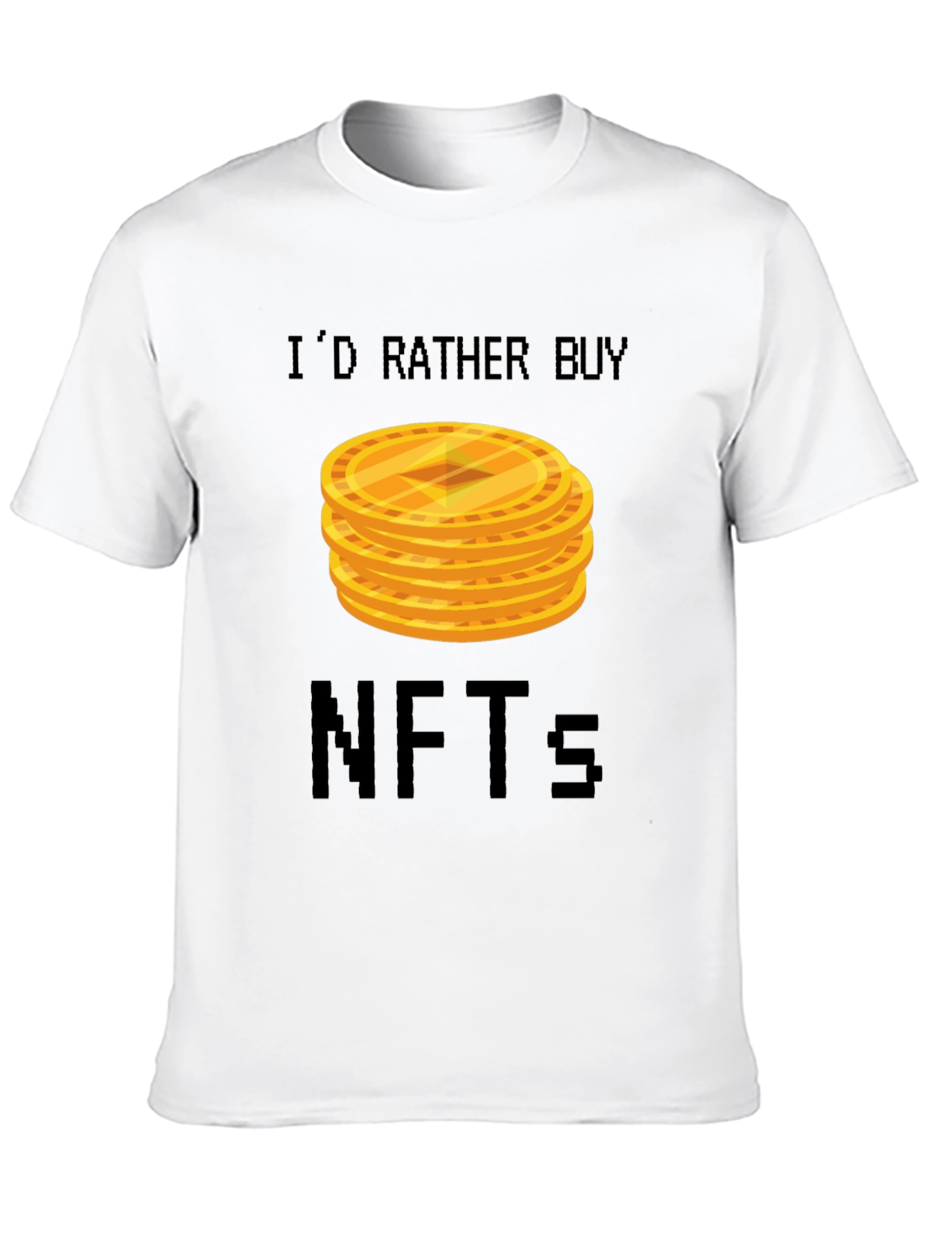 Id Rather Buy NFTs Graphic Tee - Black