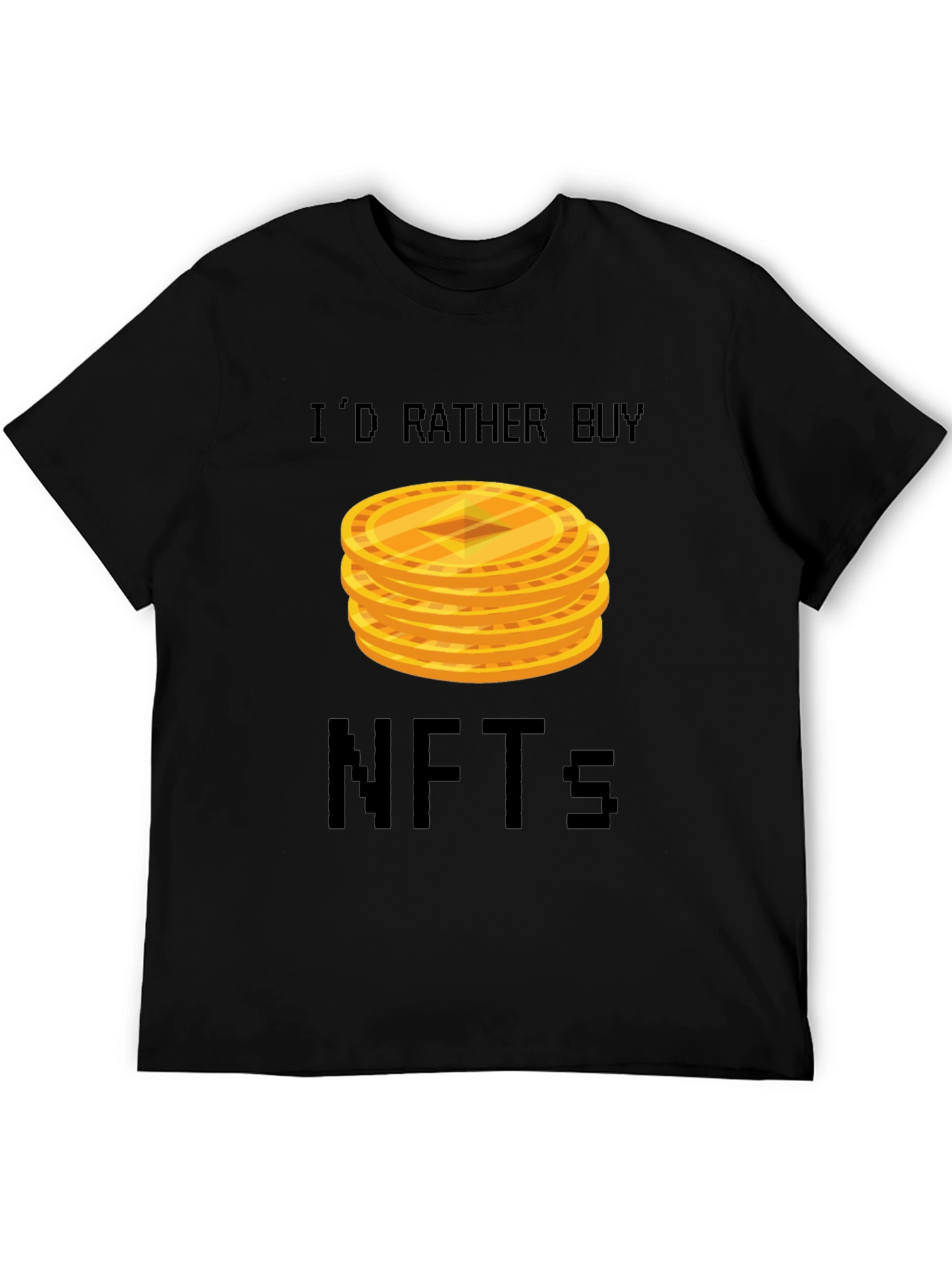 Id Rather Buy NFTs Graphic Tee - Black