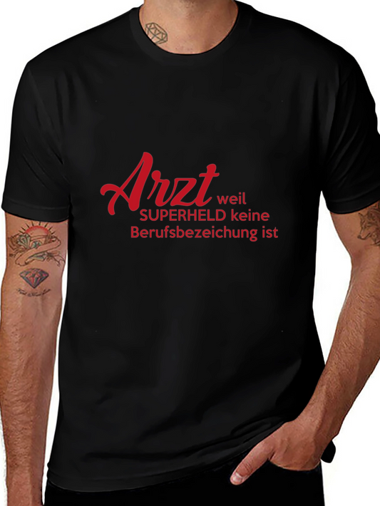 Doctor Superhero T-Shirt - German Text Design