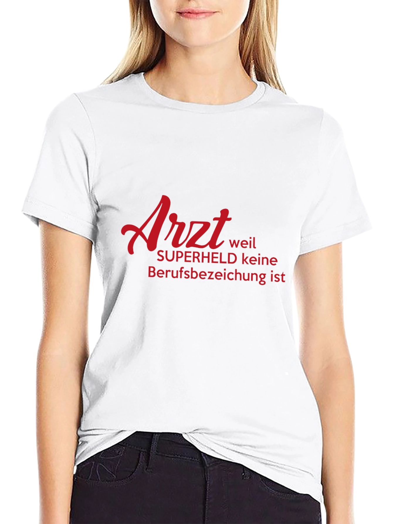 Doctor Superhero T-Shirt - German Text Design