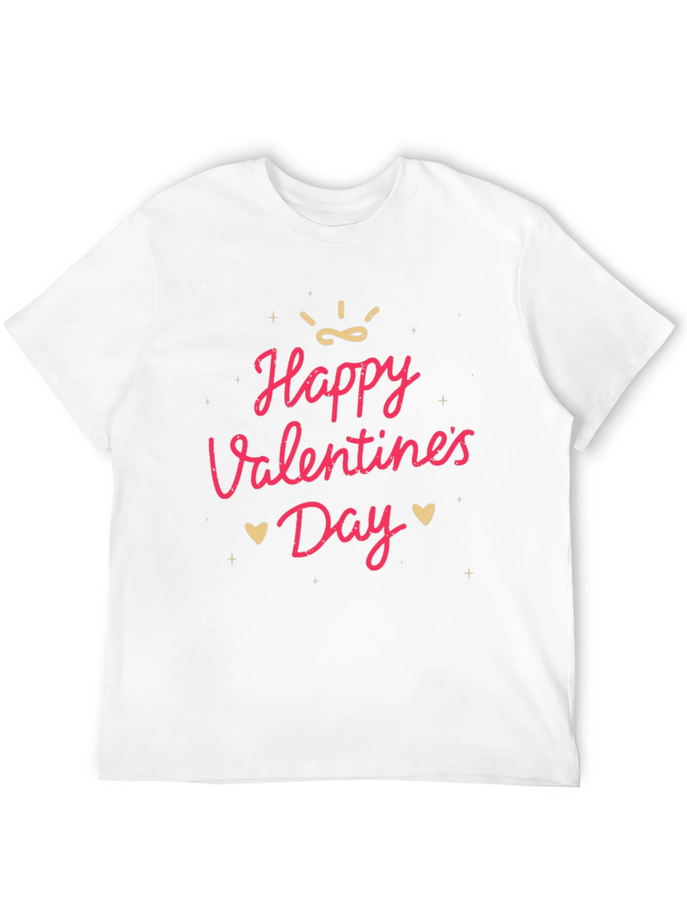 Happy Valentines Day Graphic Tee - Soft Cotton Blend