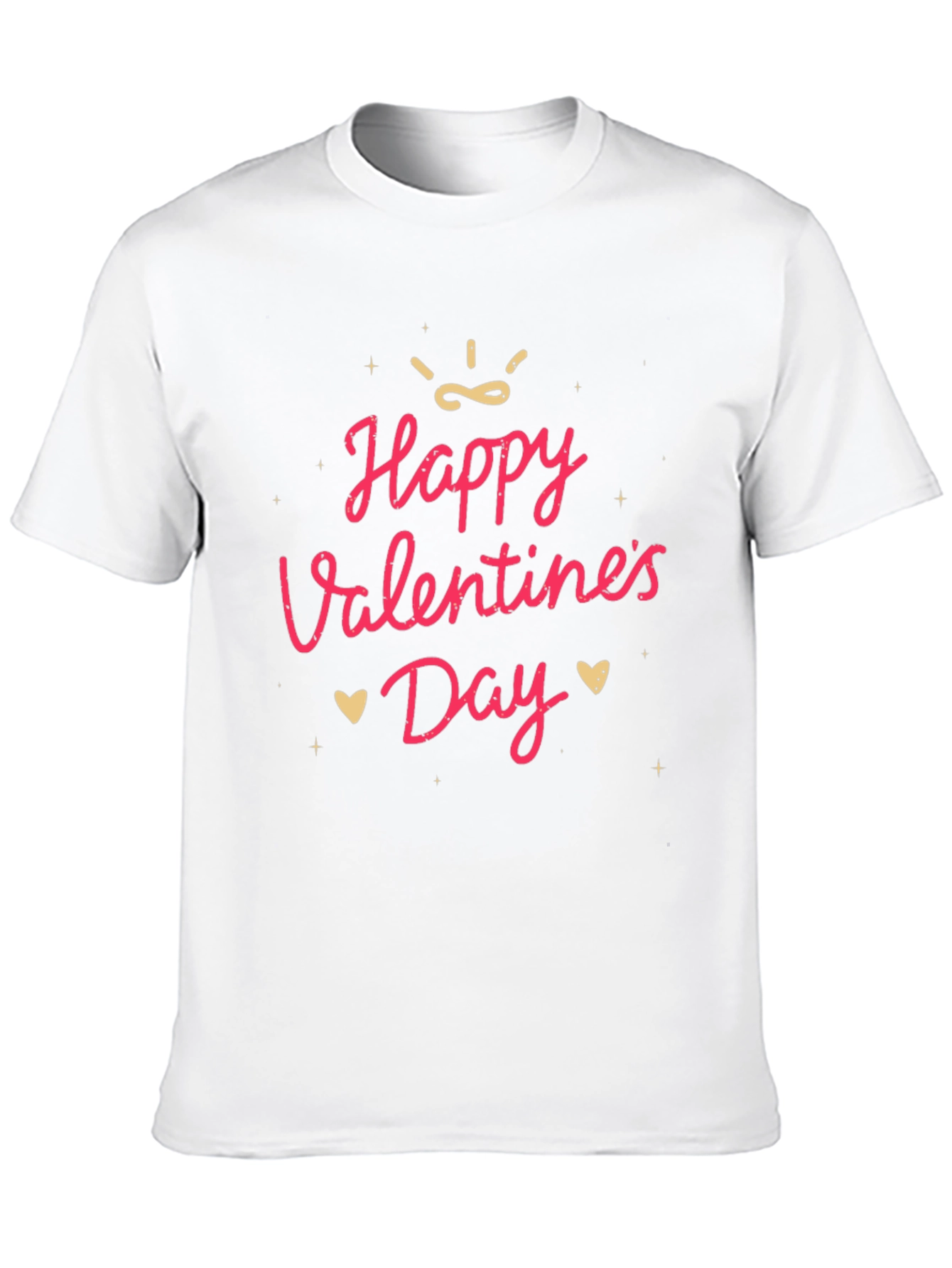 Happy Valentines Day Graphic Tee - Soft Cotton Blend