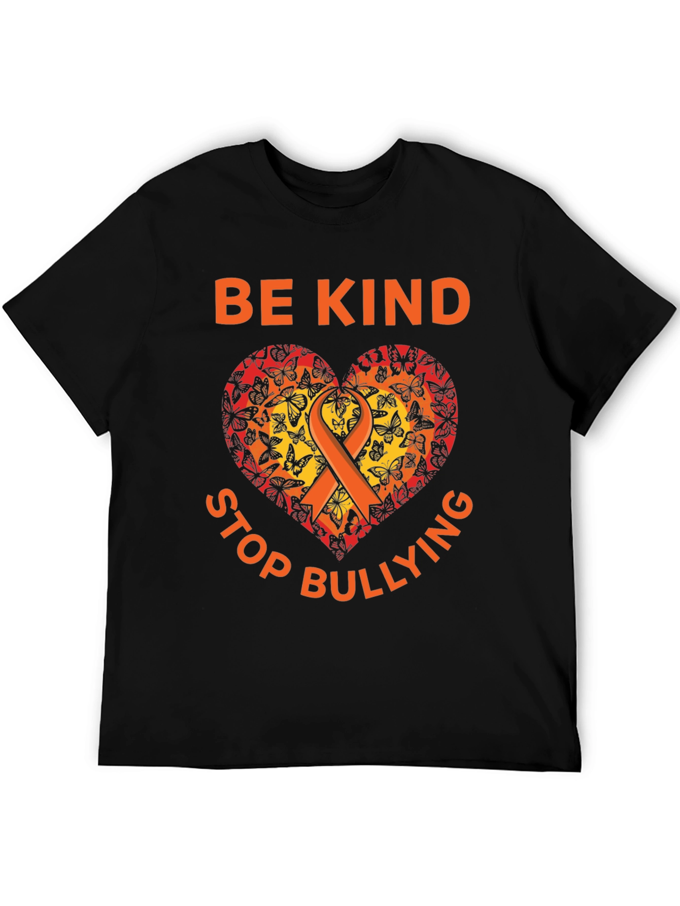 Be Kind Stop Bullying Butterfly Heart T-Shirt