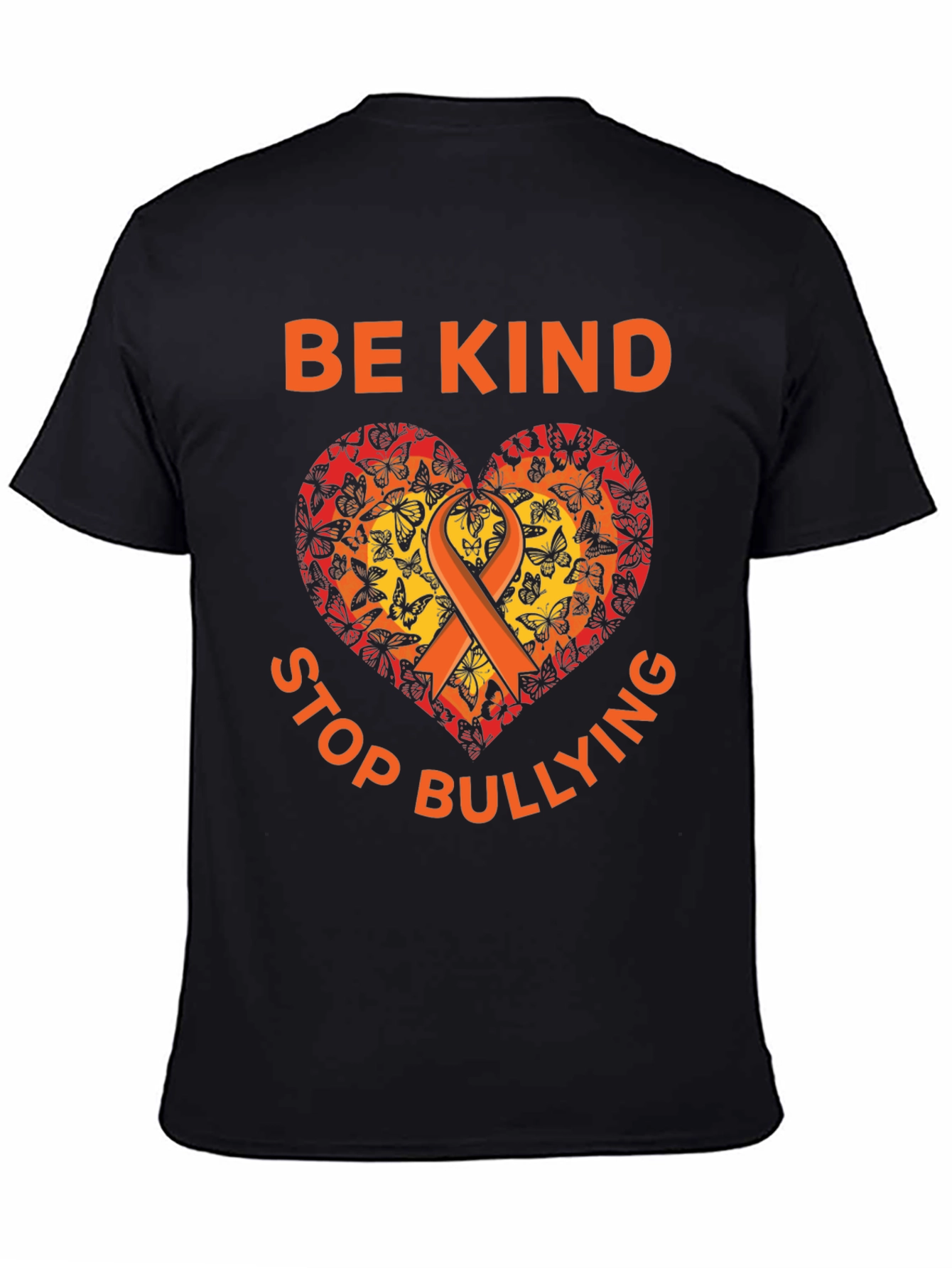 Be Kind Stop Bullying Butterfly Heart T-Shirt