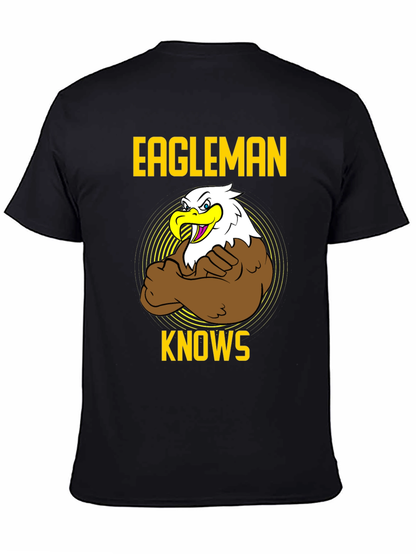 Eagleman Knows Mens Graphic T-Shirt