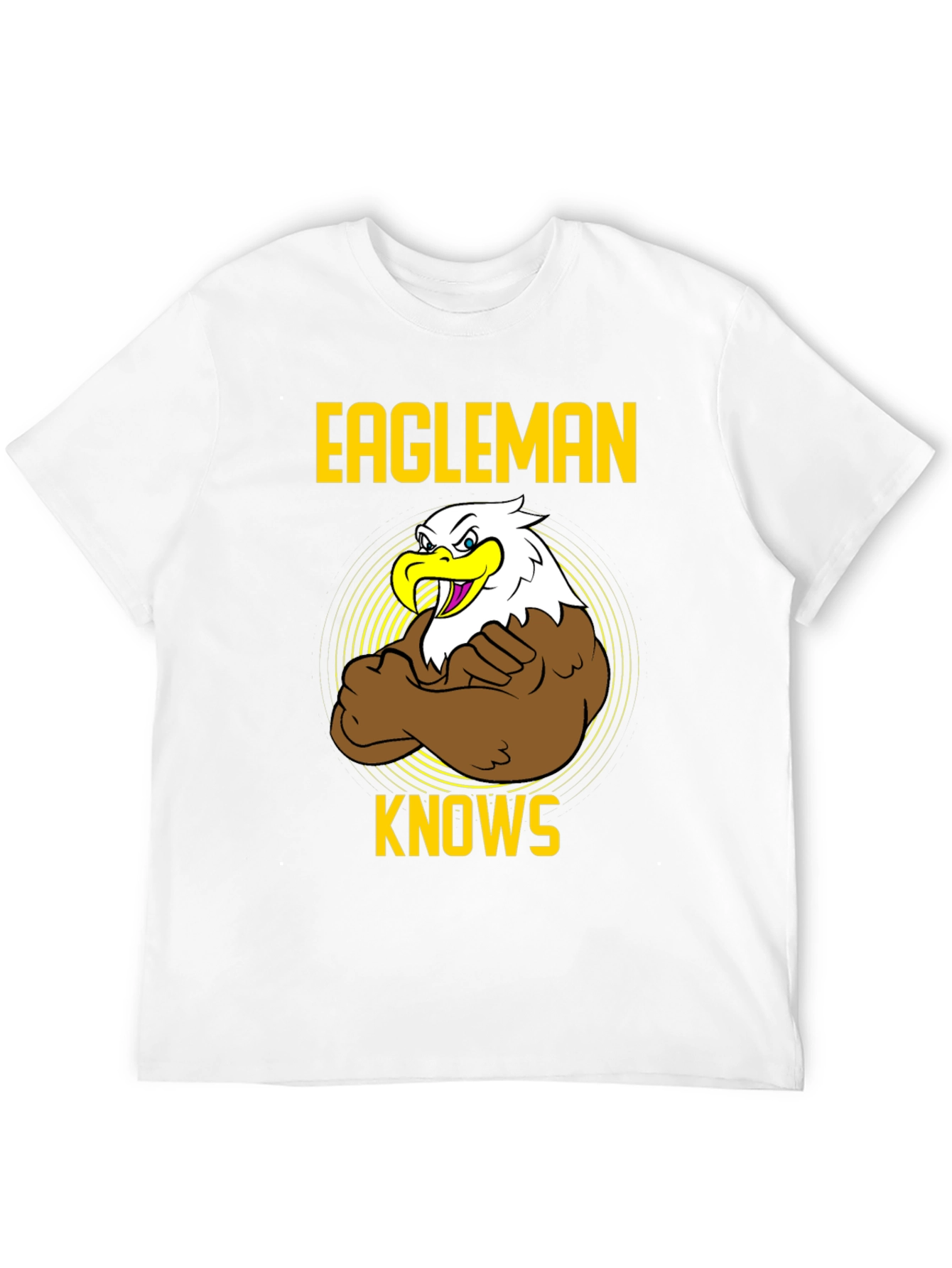 Eagleman Knows Mens Graphic T-Shirt