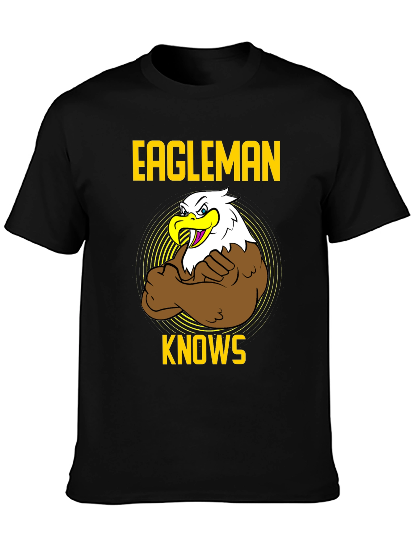 Eagleman Knows Mens Graphic T-Shirt