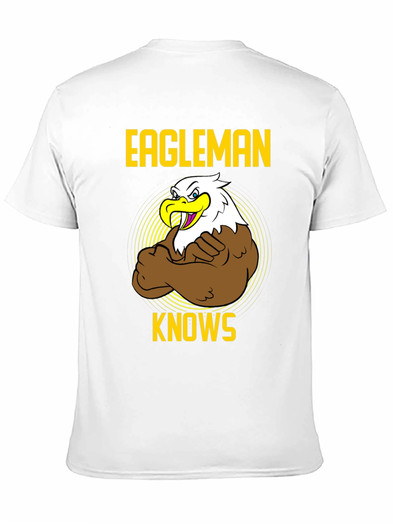Eagleman Knows Mens Graphic T-Shirt