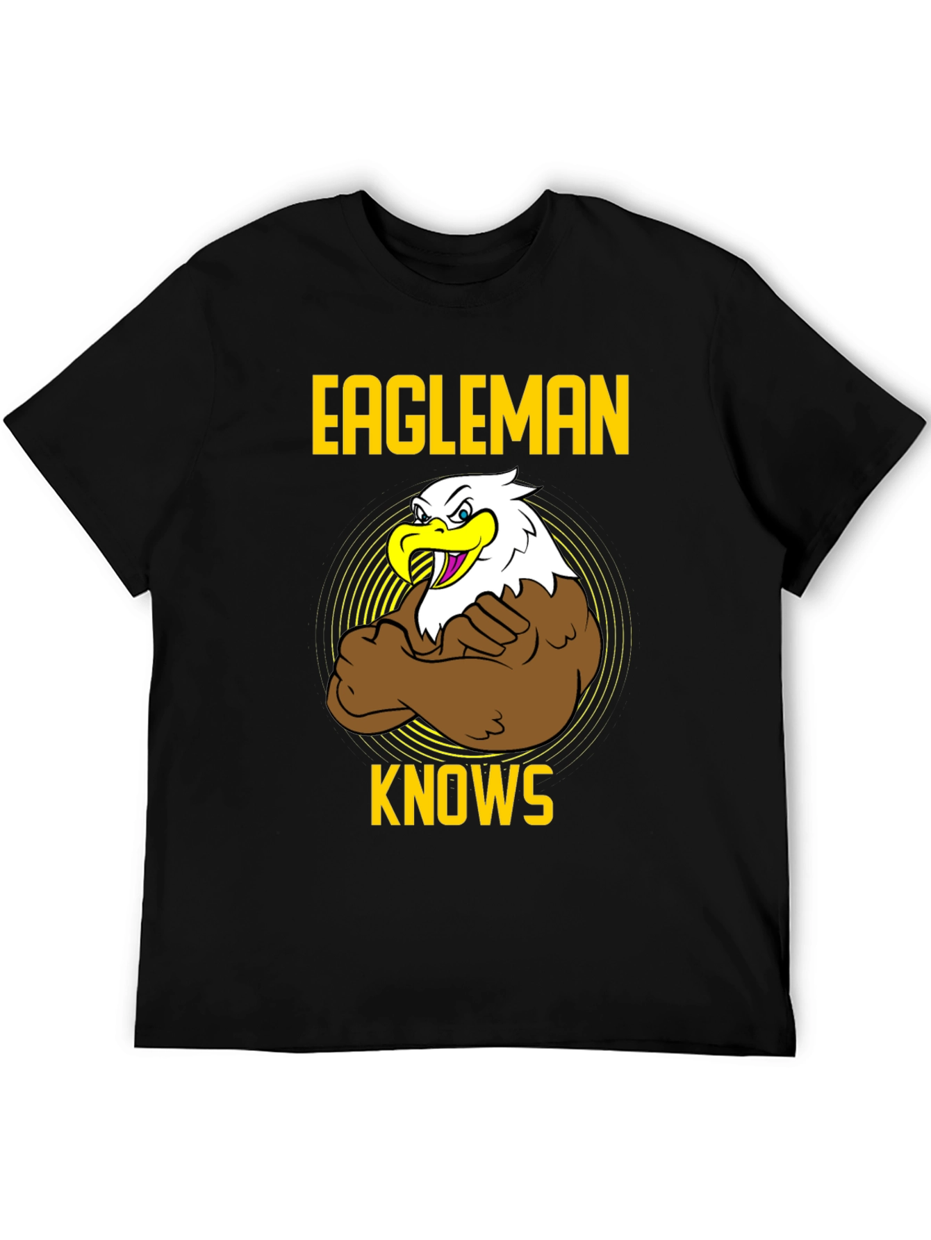 Eagleman Knows Mens Graphic T-Shirt