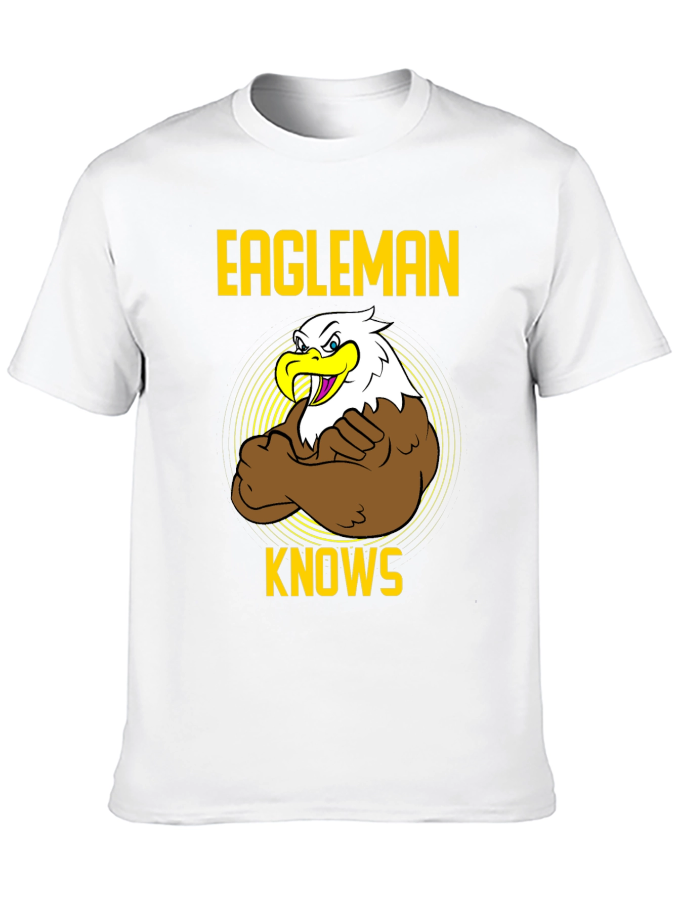 Eagleman Knows Mens Graphic T-Shirt