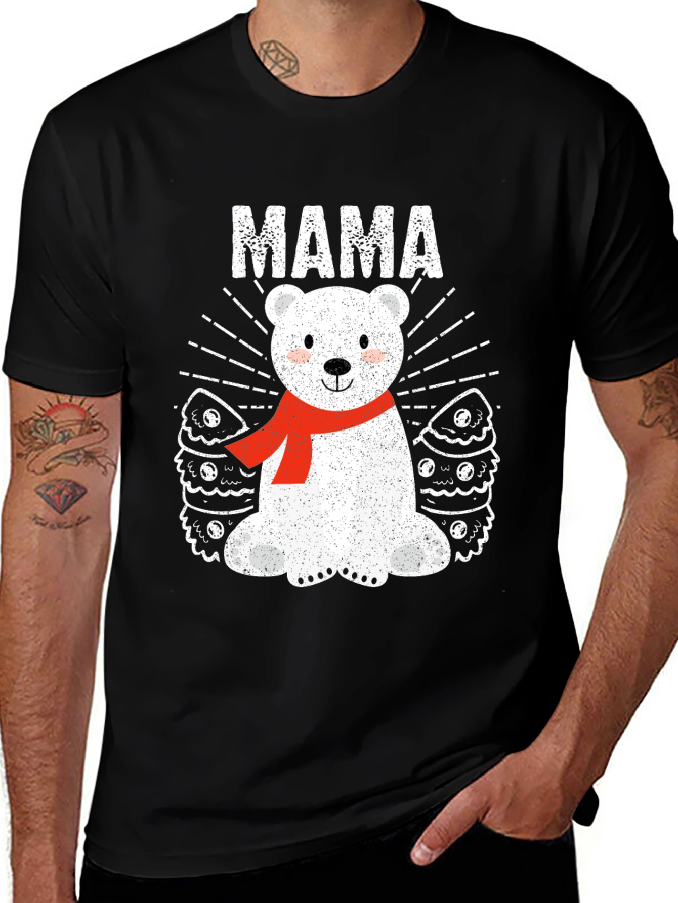 Mama Bear T-Shirt - Cute Holiday Tee