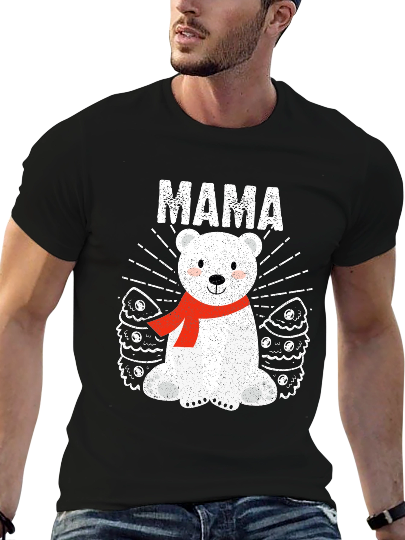 Mama Bear T-Shirt - Cute Holiday Tee