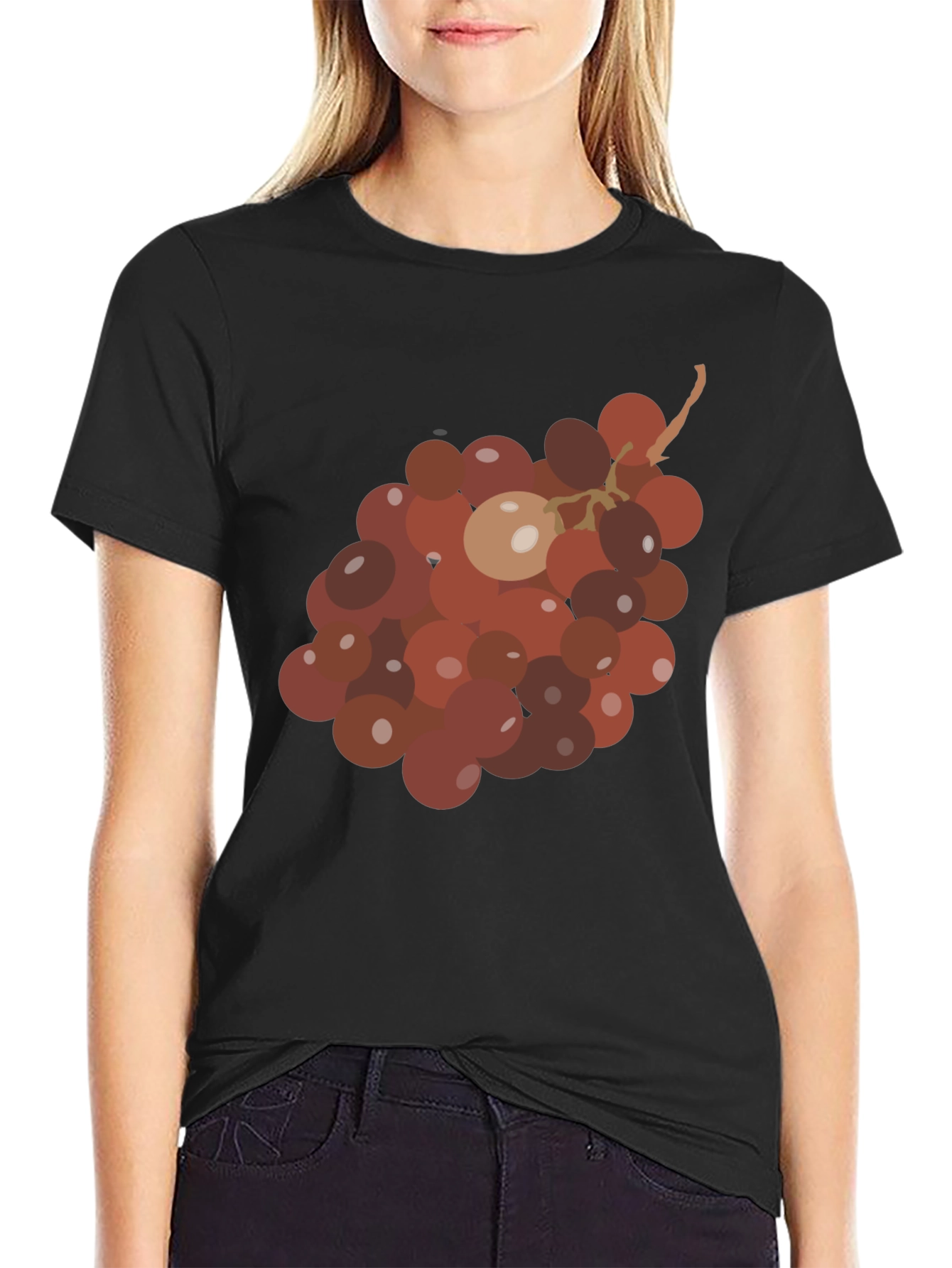 Grapes Graphic Tee - Unique Fruit Design