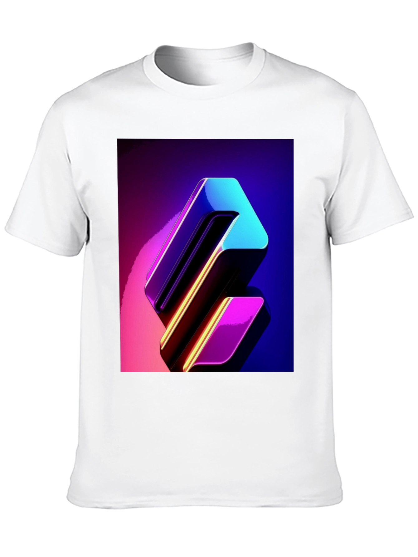Stylish Black Tee with Abstract Design
