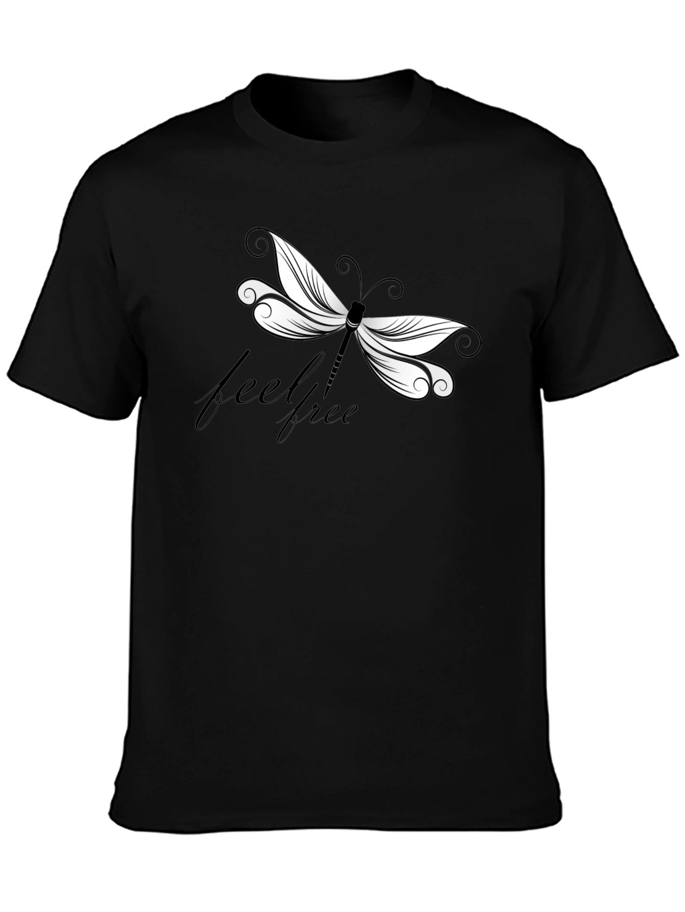 Feel Free Dragonfly Graphic T-Shirt