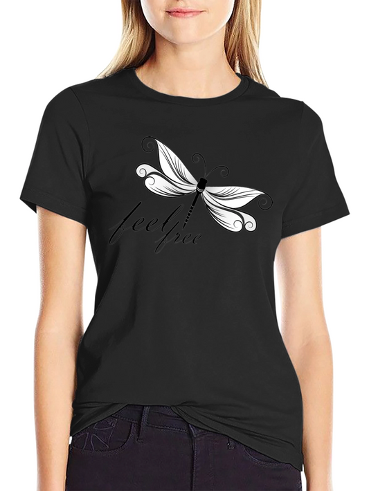 Feel Free Dragonfly Graphic T-Shirt