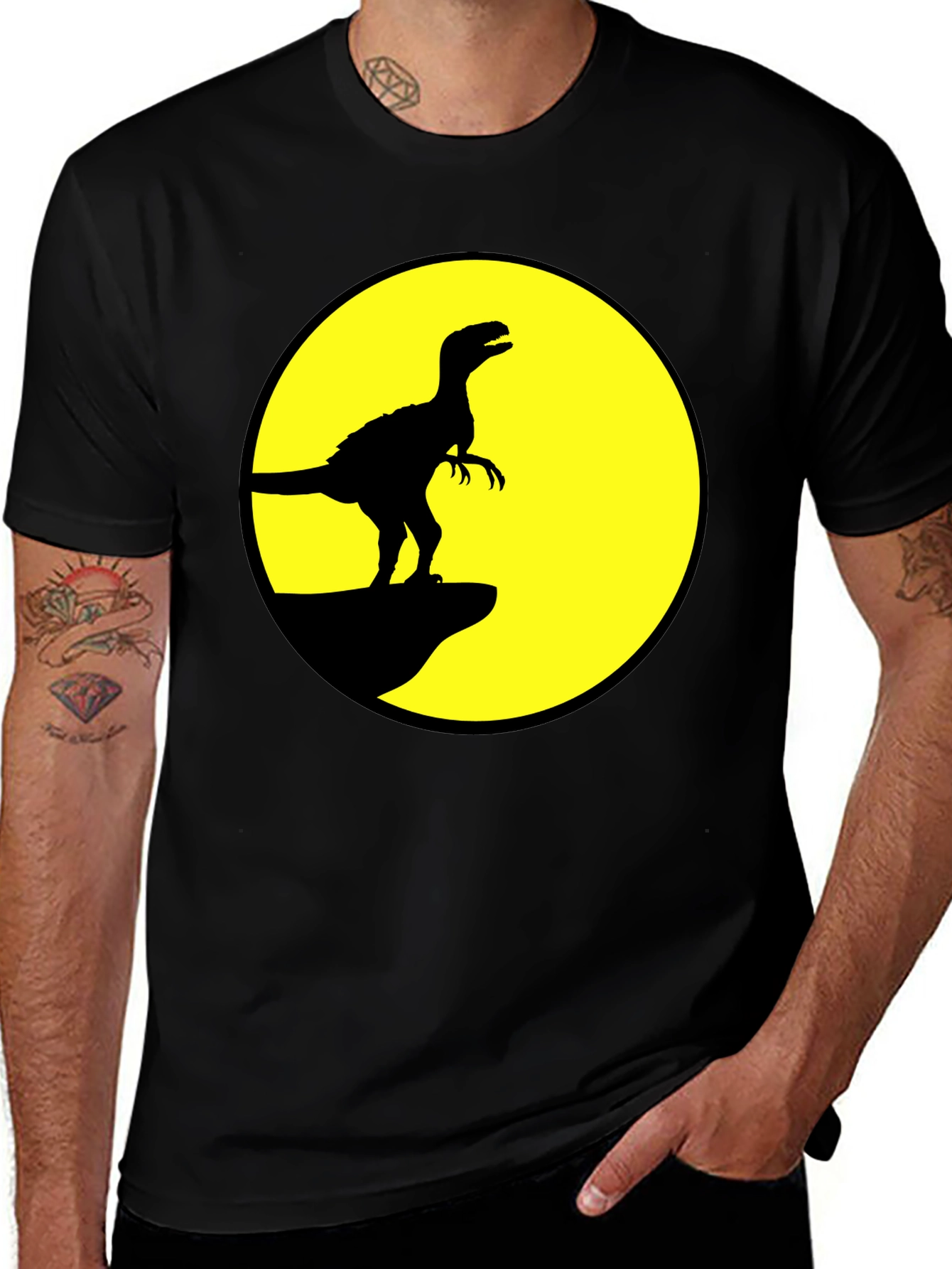Dinosaur Silhouette T-Shirt - Jurassic Style