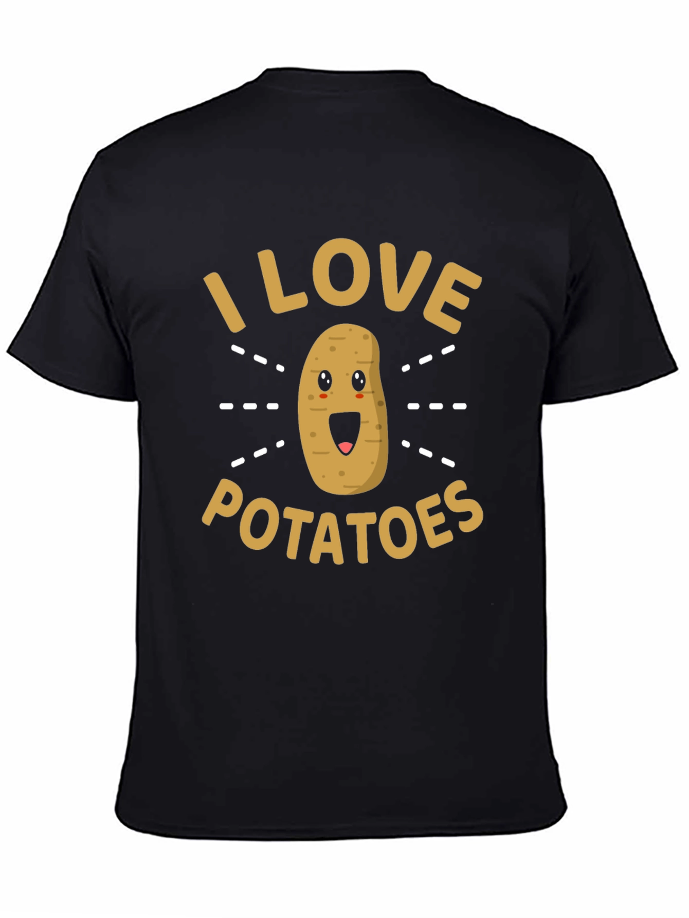 I Love Potatoes Funny Graphic T-Shirt