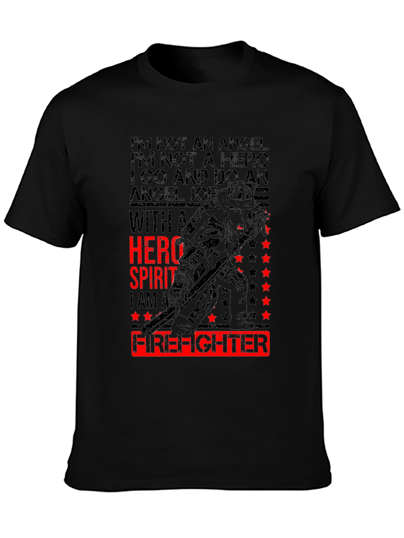 Firefighter Hero Spirit Graphic T-Shirt