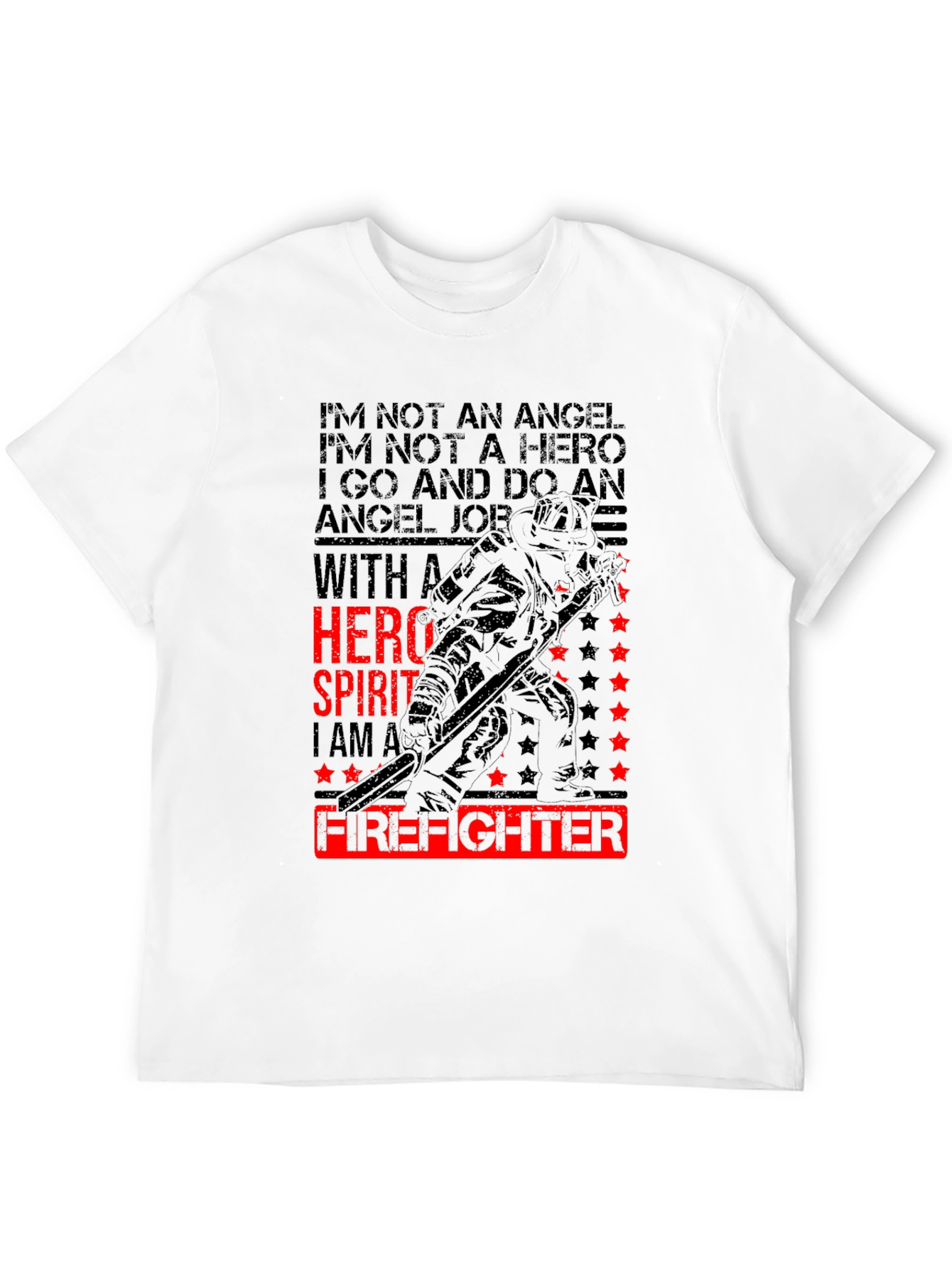 Firefighter Hero Spirit Graphic T-Shirt