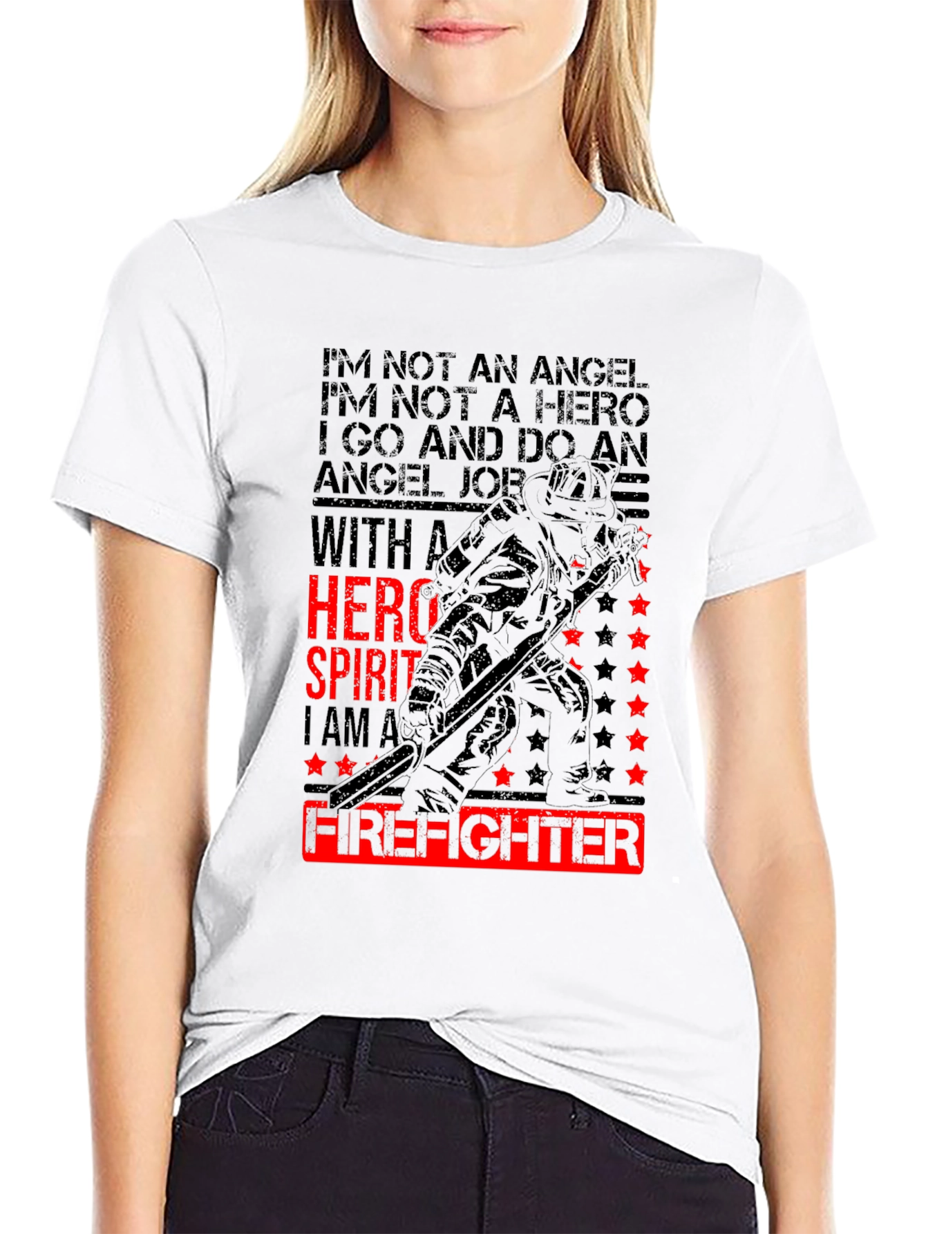 Firefighter Hero Spirit Graphic T-Shirt